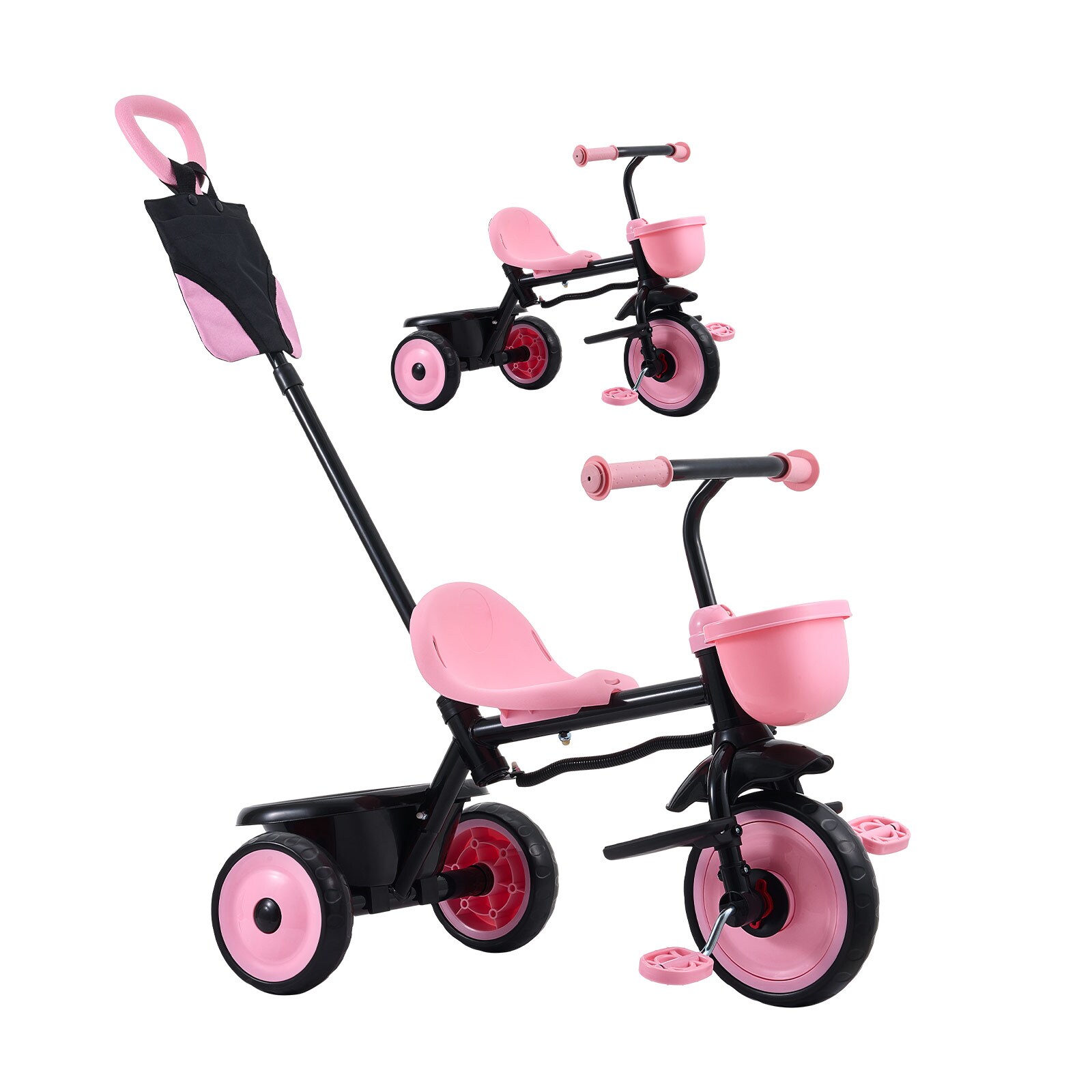 GIVIMO Toddler Tricycle and Stroller for 18 Months to 5 Years Kids Trike with Parent Push Handle Adjustable Seat and Storage for Outdoor Play Boys Girls