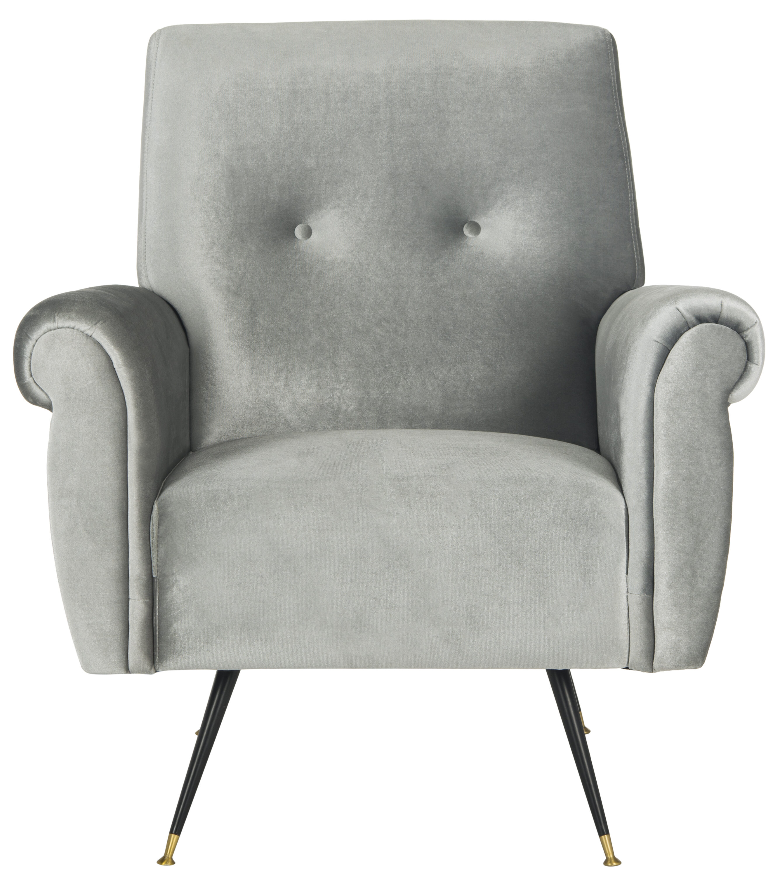 Light gray clearance velvet accent chair