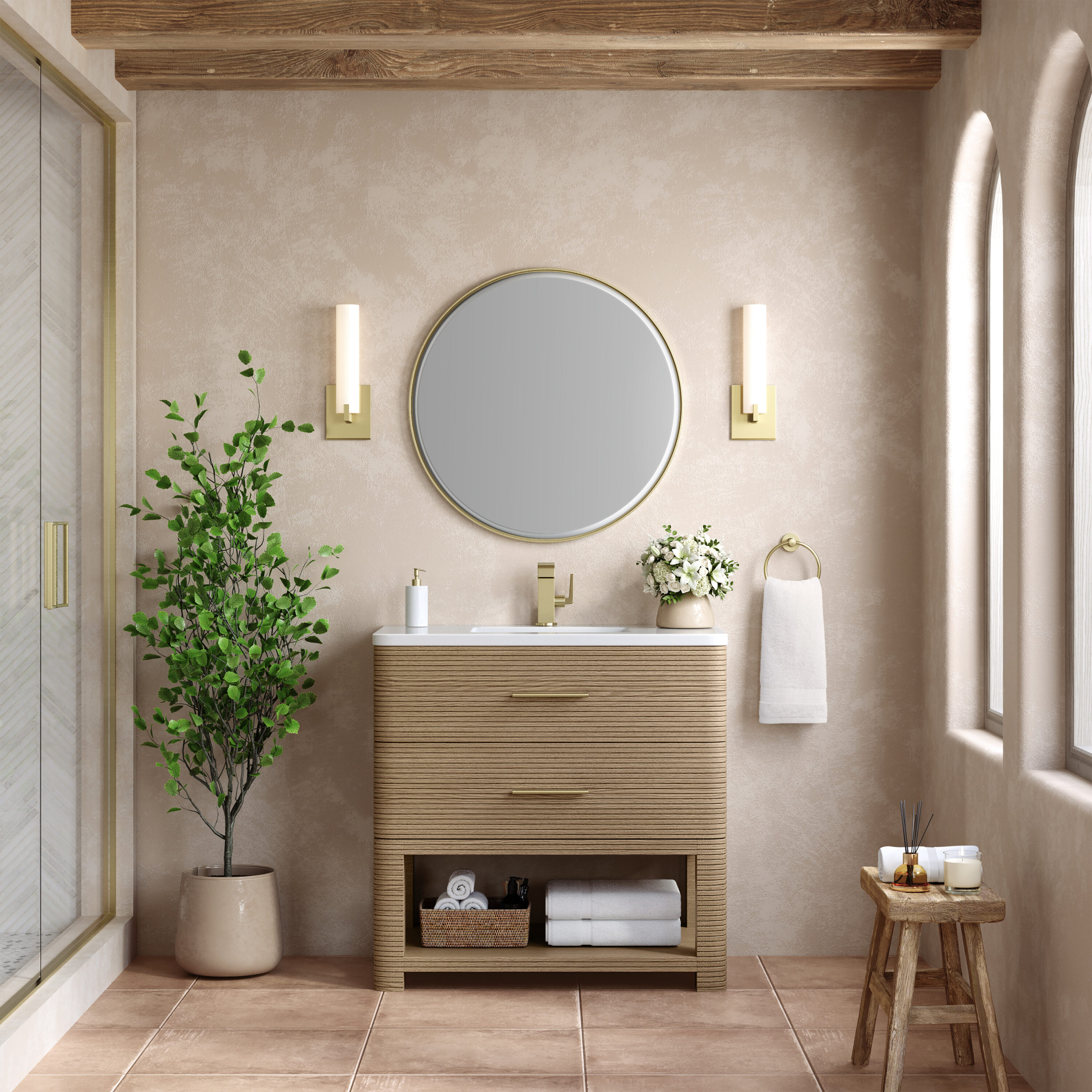 James Martin Vanities D704-V36-PBO-3WZ Bath-Vanity-Combo - View #2