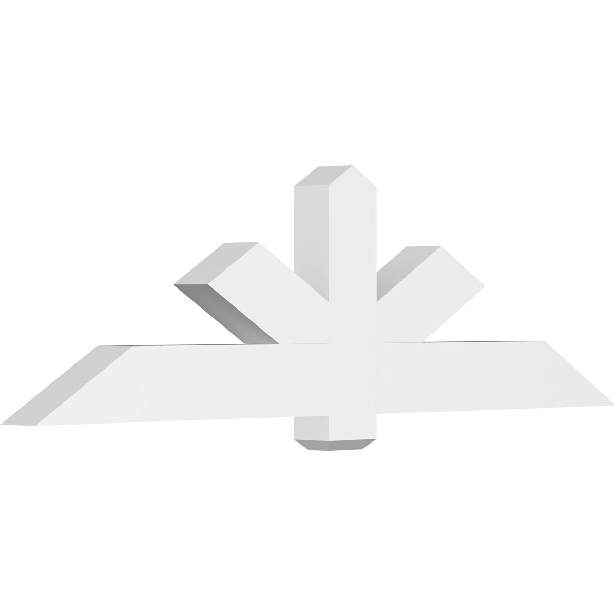 Ekena Millwork GBP072X21X0406KEN00 Kennewick White PVC Gable bracket