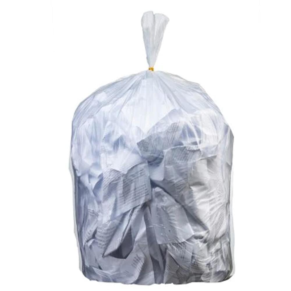 Plasticplace 12-16 Gallon Clear High Density Trash Bags, 8 microns, 24 x 33 (1000 Count)