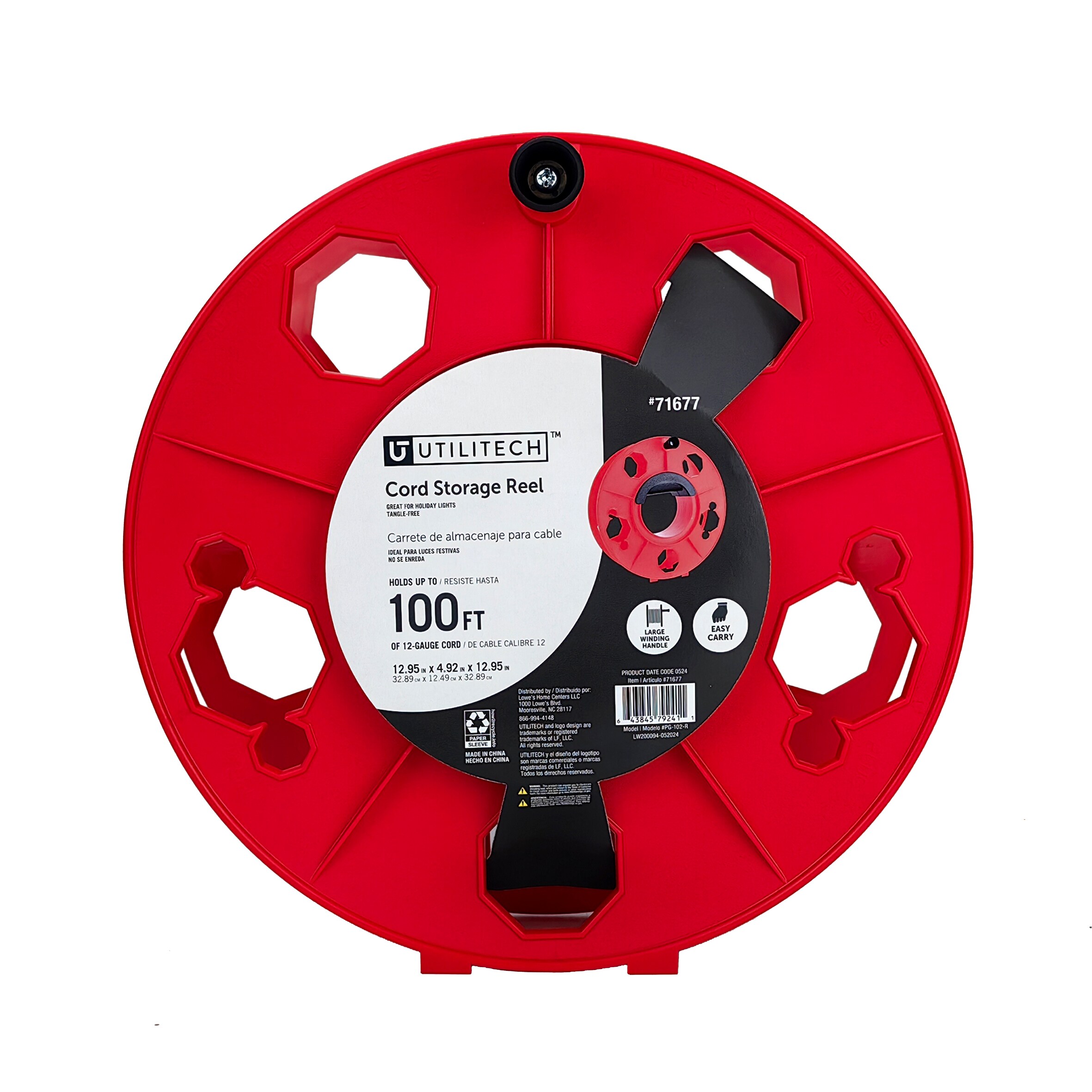 Utilitech PG-102-R Cord-Reels-Management-Storage - View #3