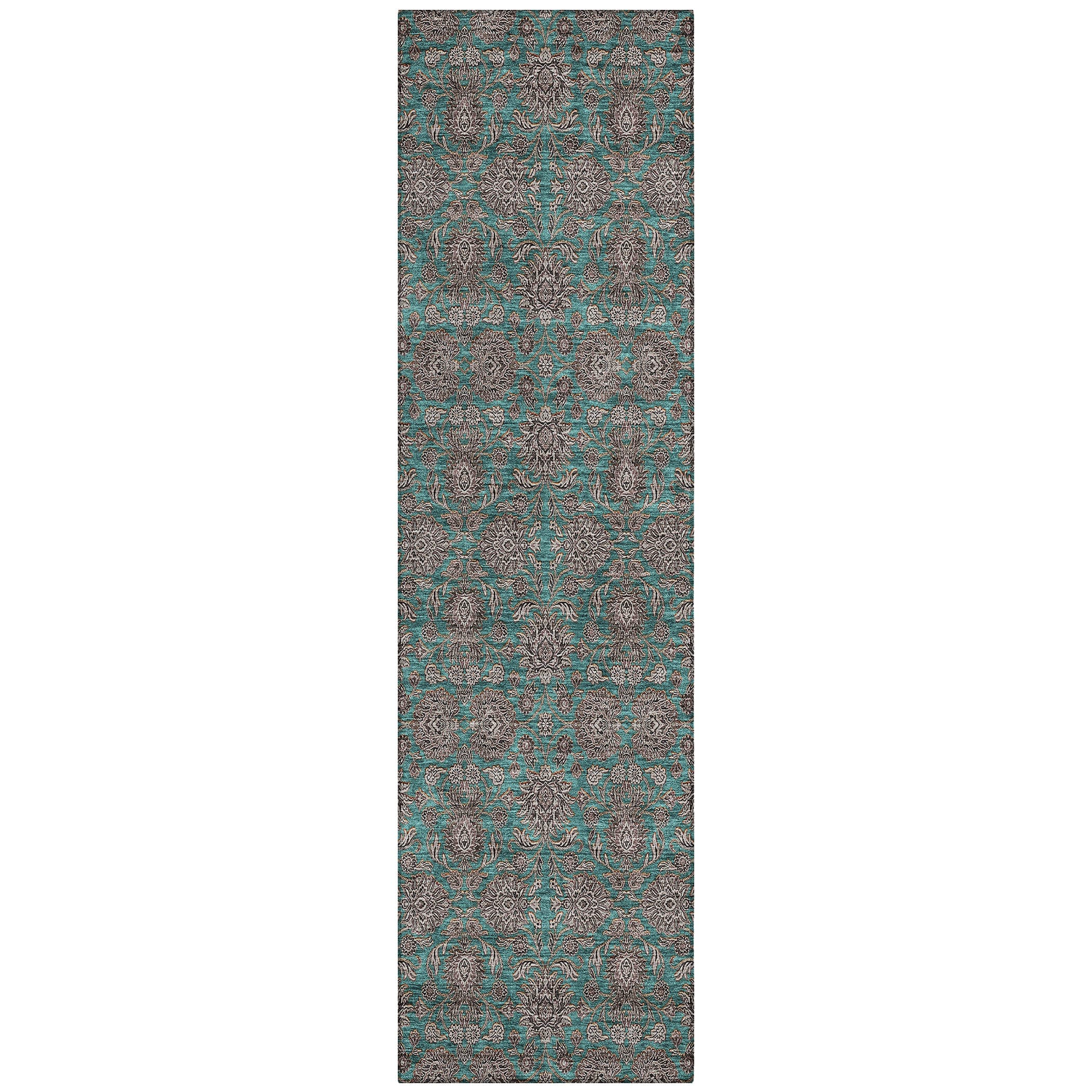 Addison Rugs ACN702TE2X8 Chantille ACN702TE 2 x 7 (ft) Polyester Teal Rectangular Indoor/Outdoor Geometric Machine washable Area rug