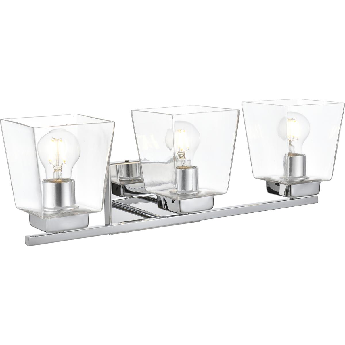 Elegant Lighting Living District LD7312W23CH Merrick 3 Light 23 inch ...