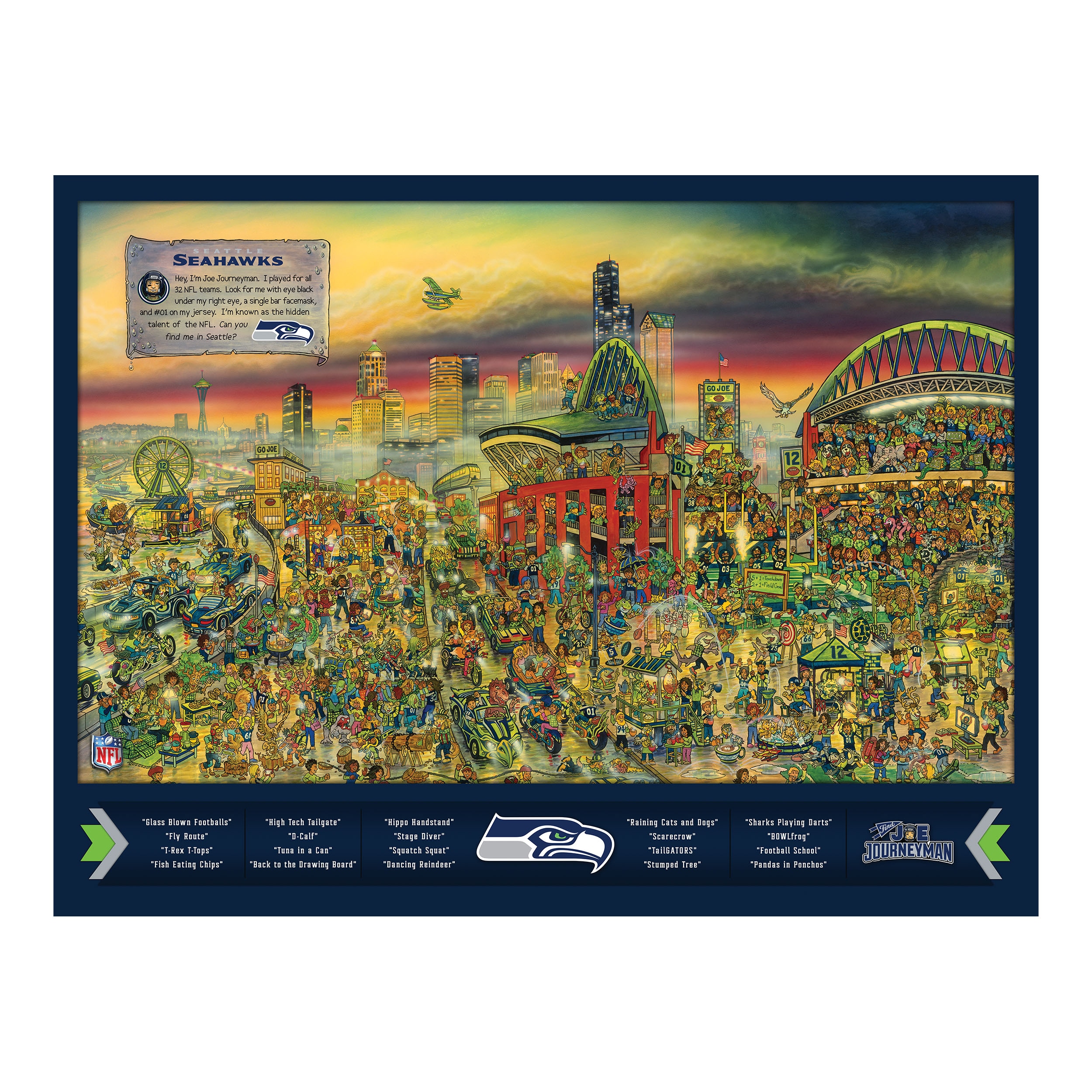 Officially-Licensed NFL Joe Journeyman Puzzle - Dallas Cowboys