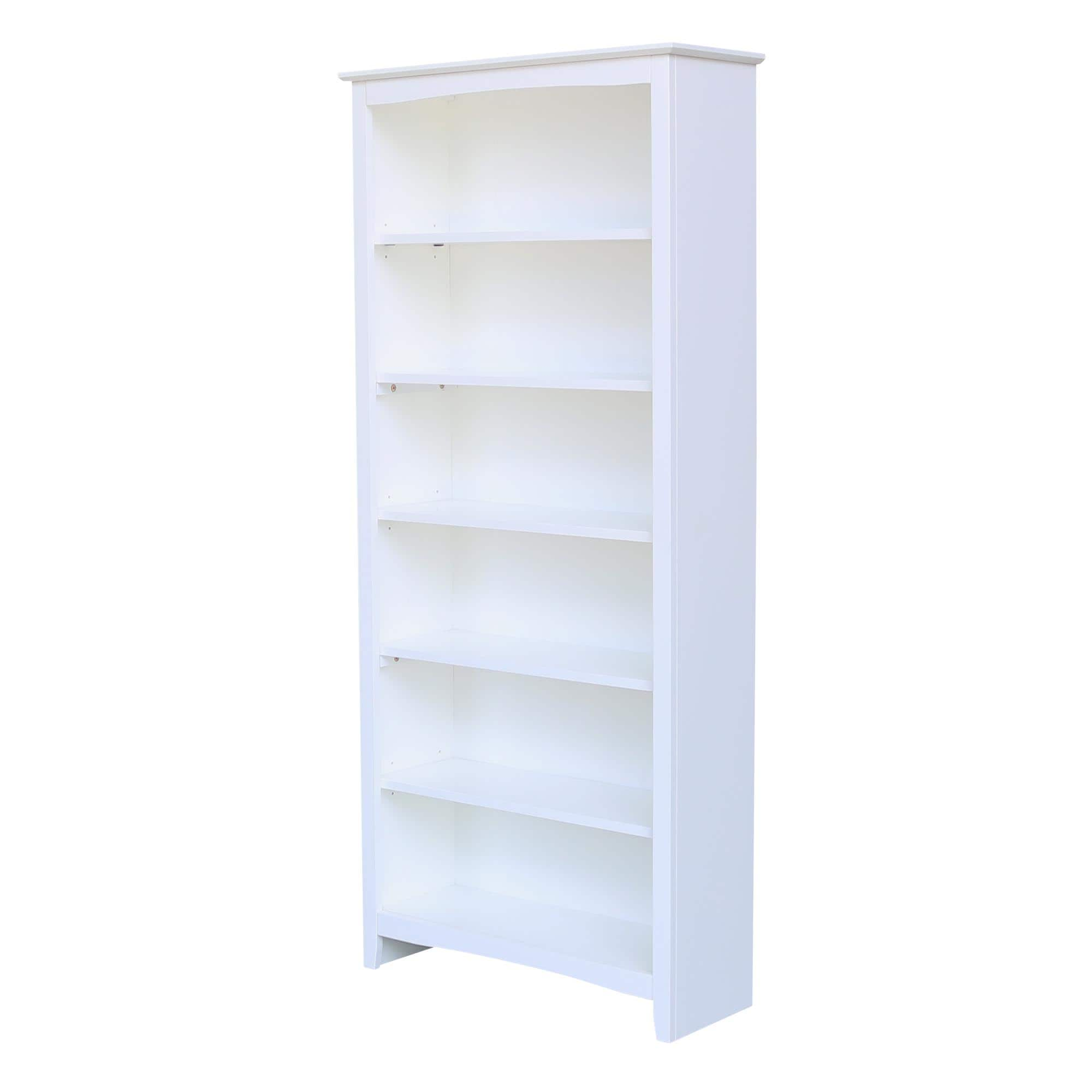 White 6 store shelf bookcase