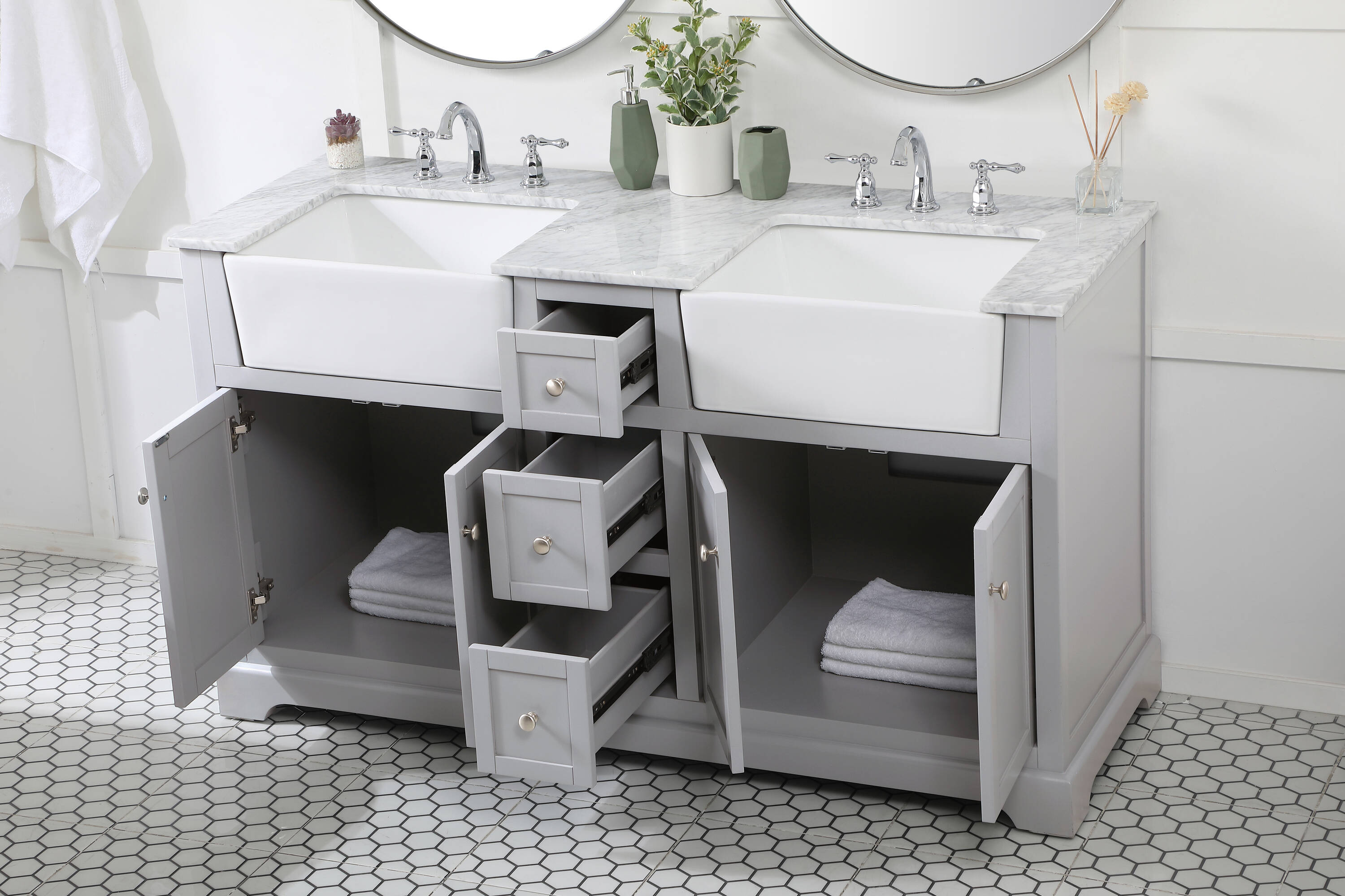 Elegant Decor HF180780DGR Bath-Vanity-Combo - View #4