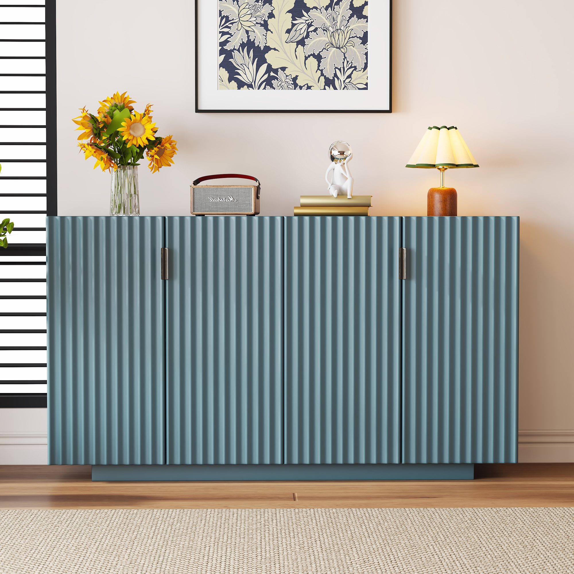 Bella Depot BDS-715P992C Contemporary/Modern Light Blue Sideboard