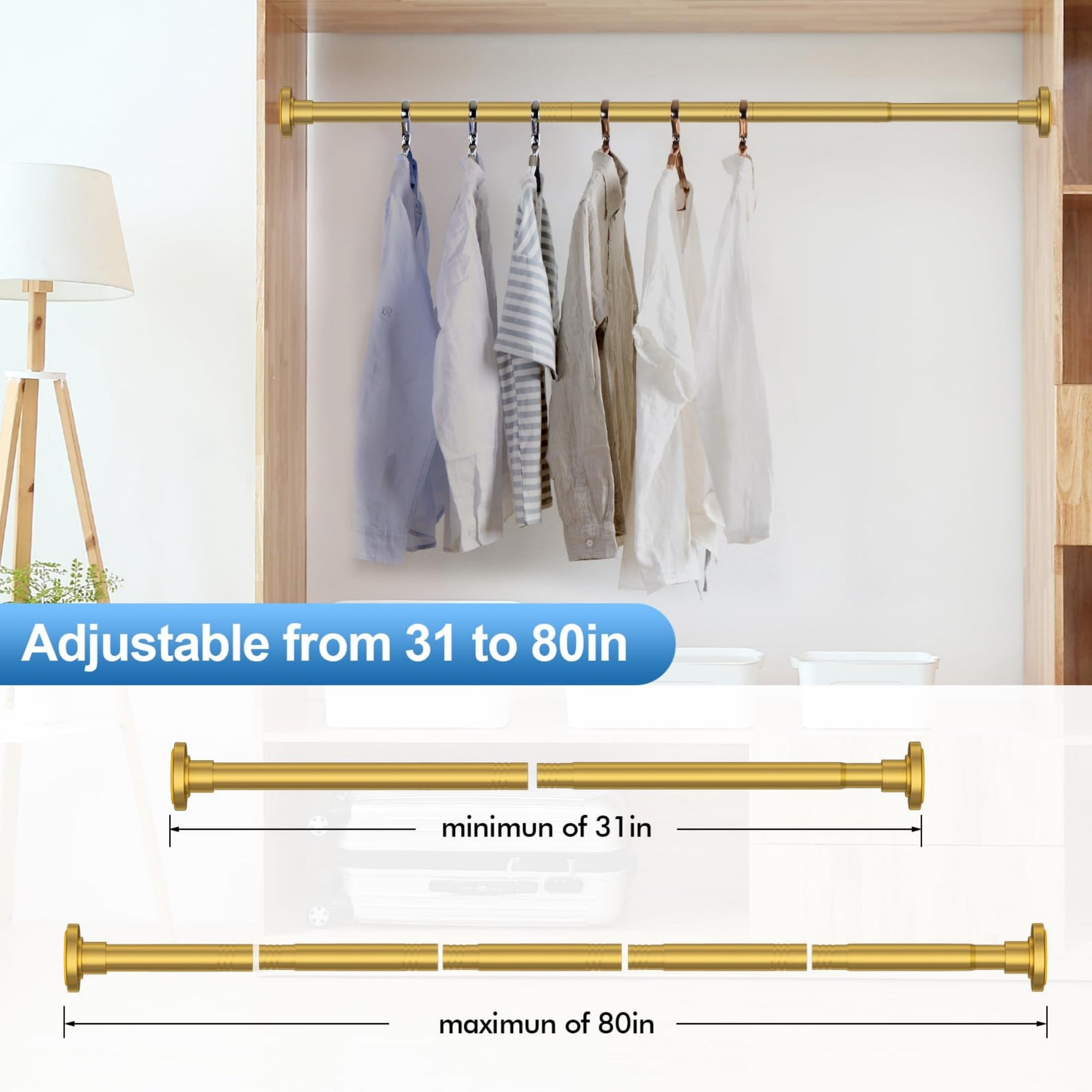 Wudkey L4-MU0J3V Shower-Rods - View #5