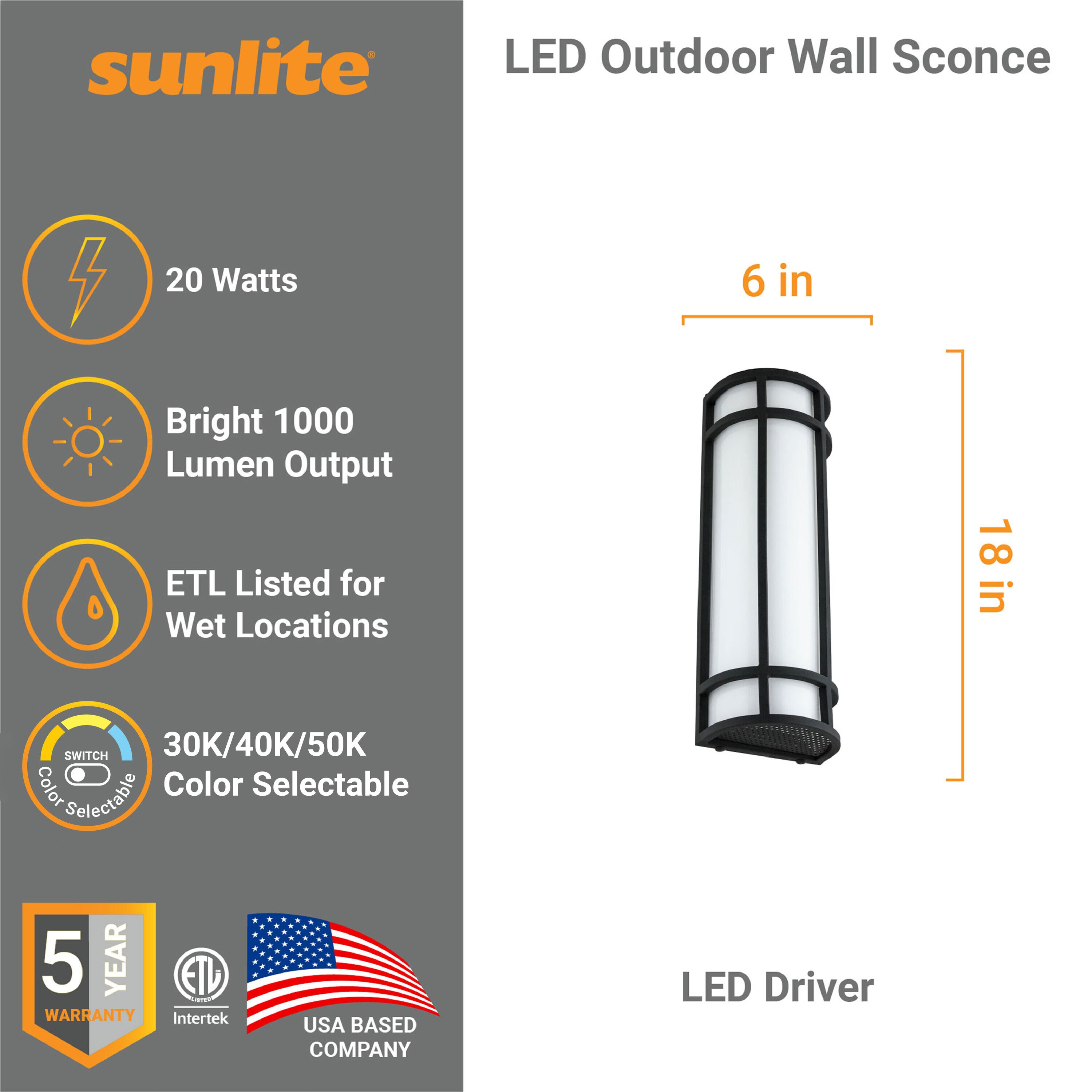 Sunlite LW07198 Outdoor-Wall-Lighting - View #2