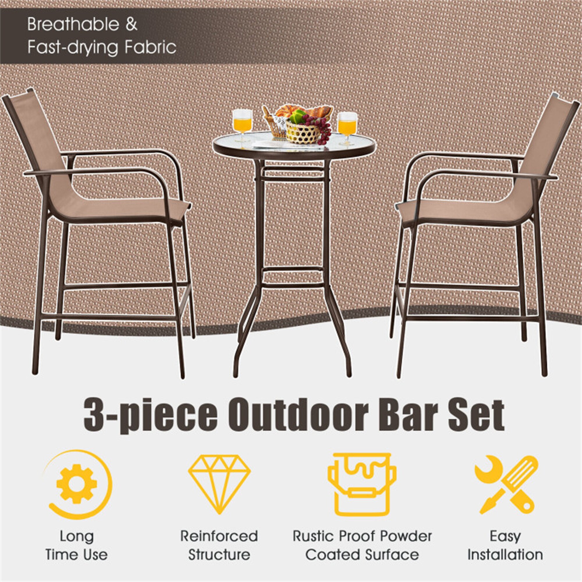 BABOOM BOM-27037-OR Patio-Dining-Sets - View #9