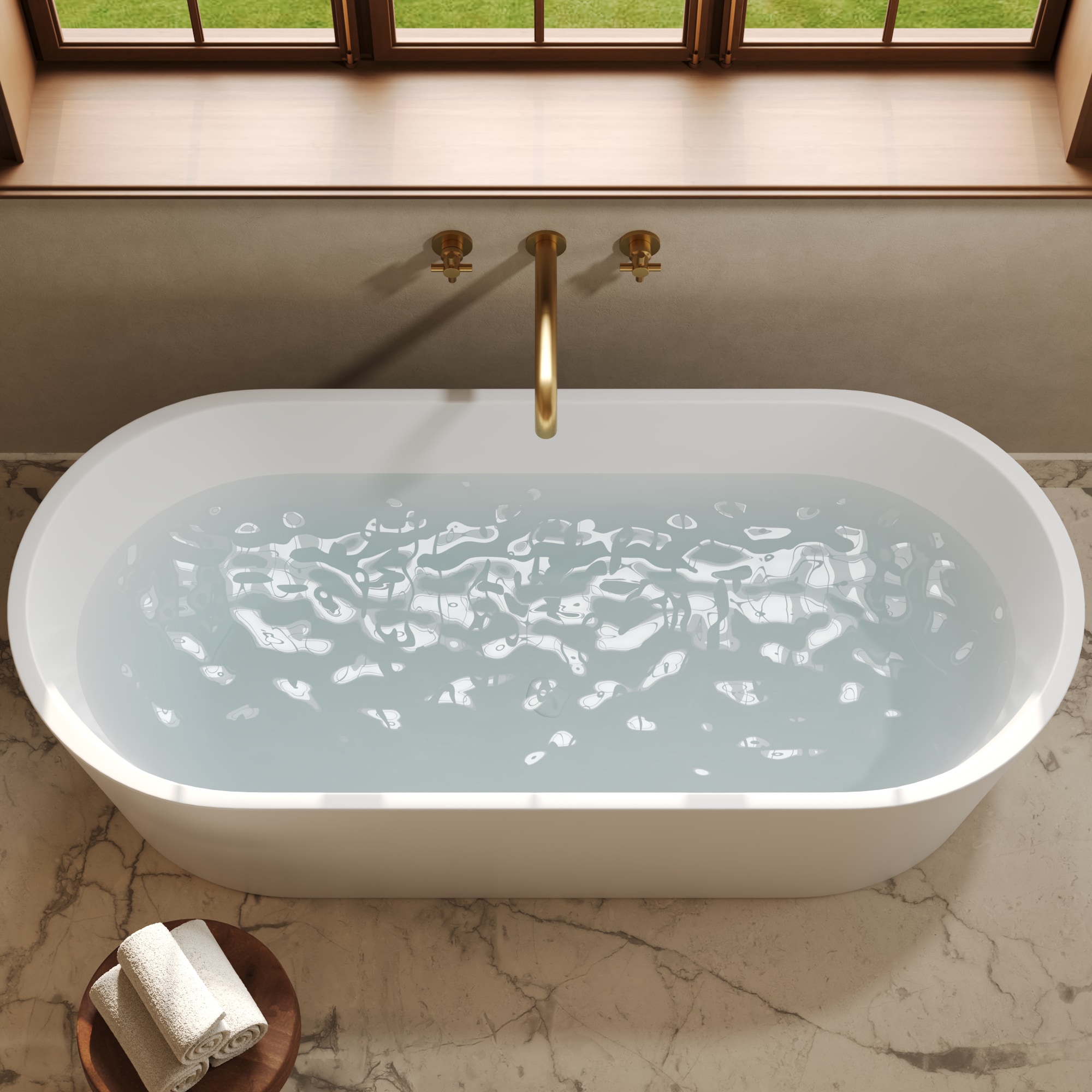 GRANDJOY SGF11GJ-07BG Roman-Tub-Faucets - View #3