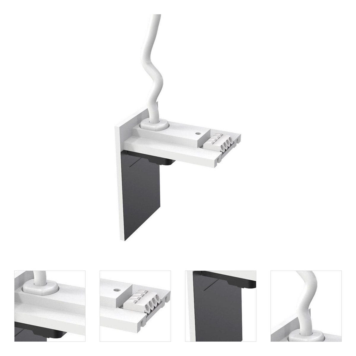 WAC Lighting S2CP-FE-WT Track-Lighting-Components - View #3