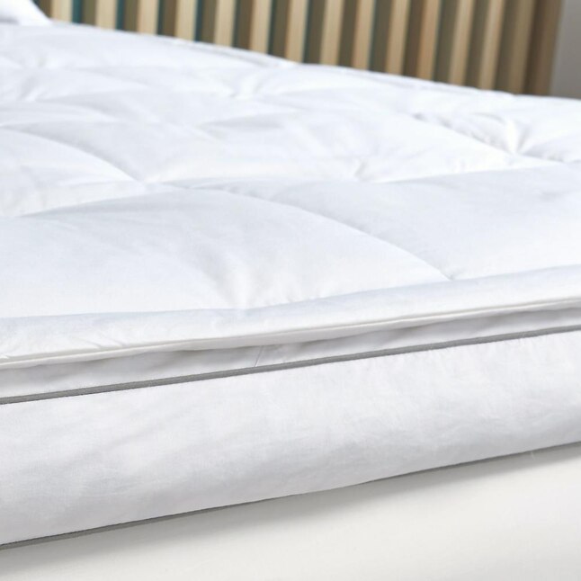 Scott Living White Down Fiber Sl 3 In D, Feather Bed Cover King