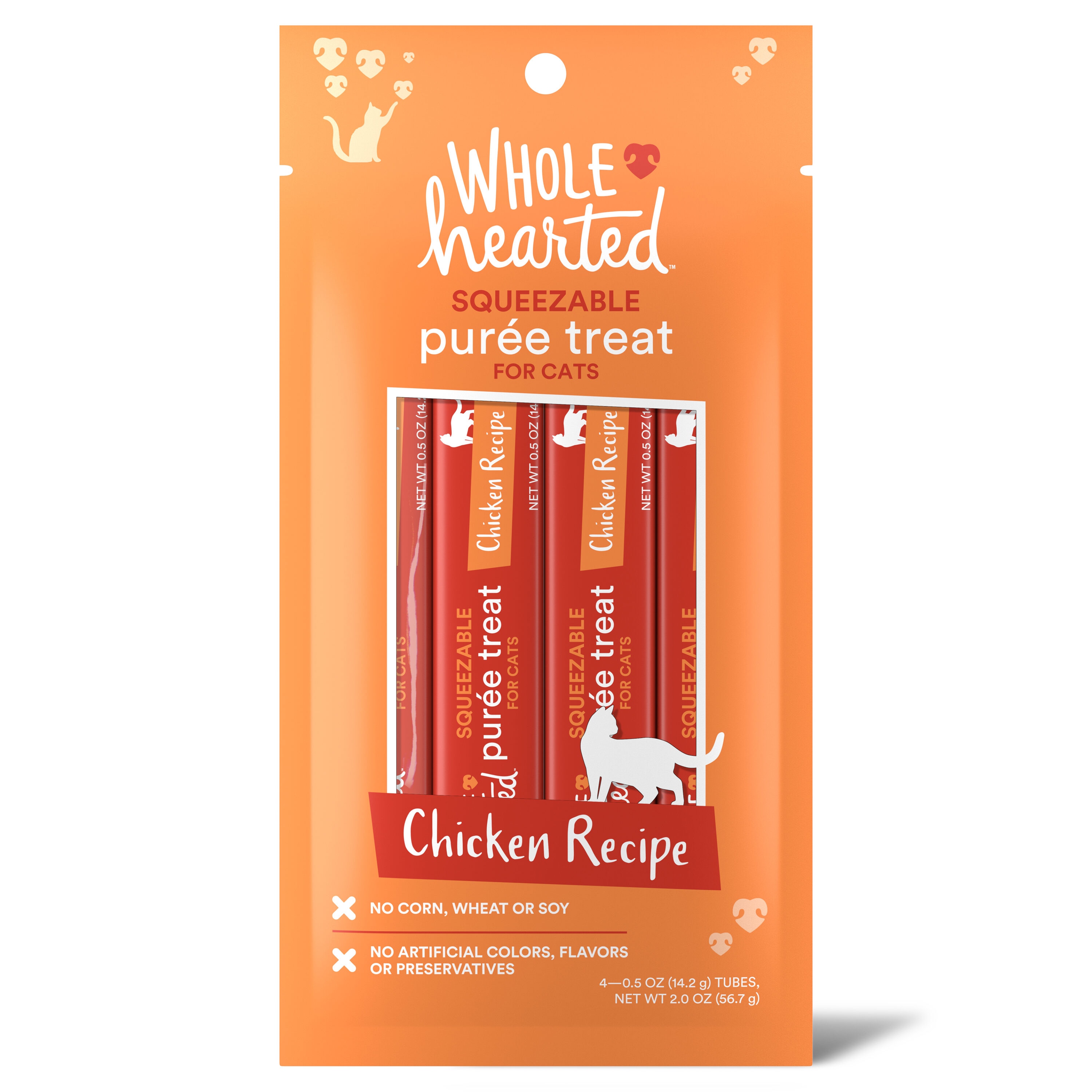 WholeHearted 2926501 Snacks for Cat Chicken Flavor