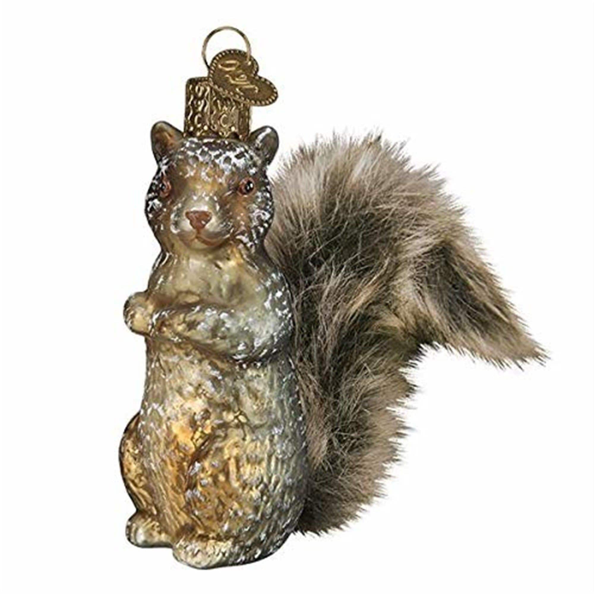 Old World Christmas 729343510129 Blown Glass Ornament for Christmas Tree - Vintage Squirrel