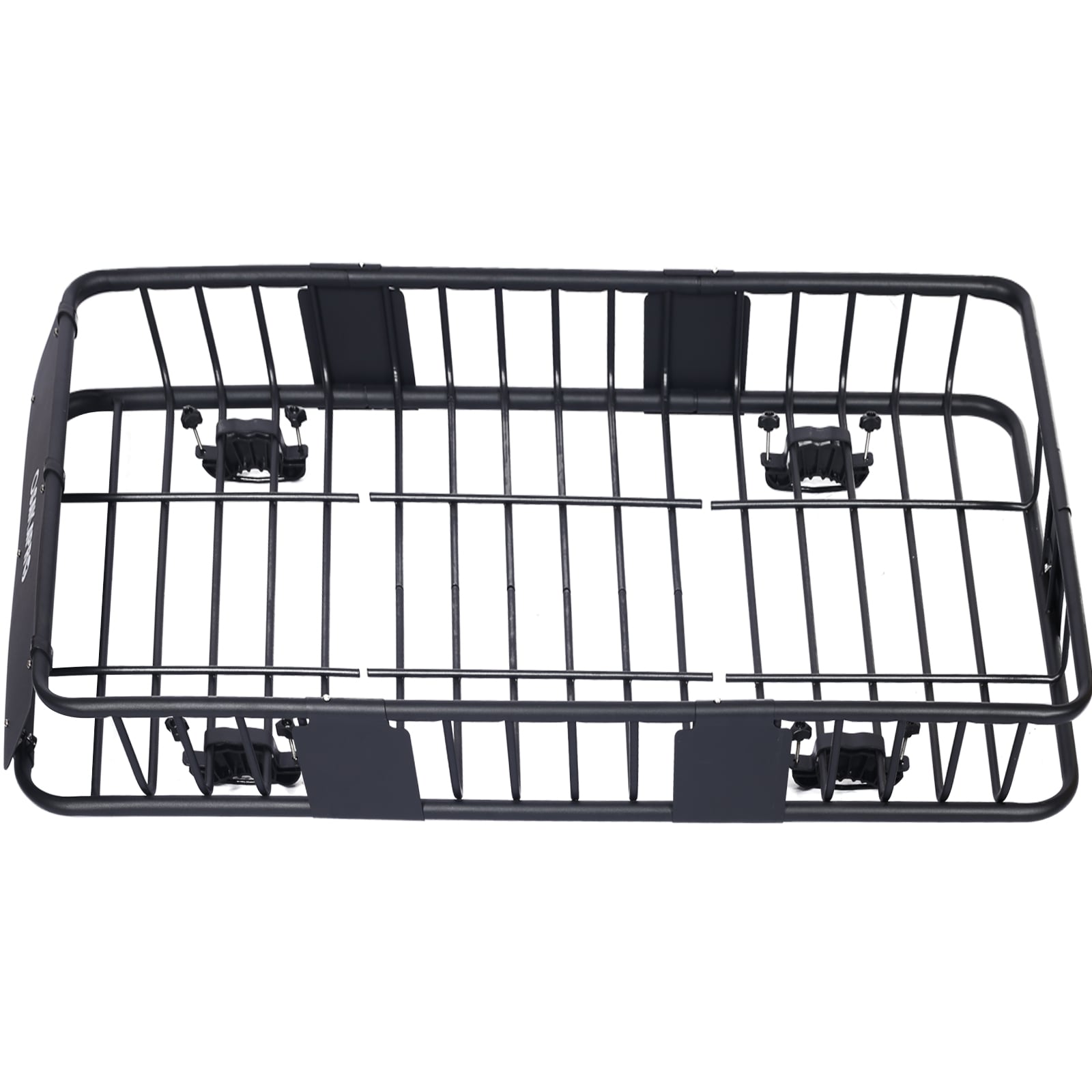 Kahomvis GH-QP214-103 Rooftop Cargo Carrier Basket Motoring Roof Rack 39.4-in L x 66-in W x 6-in H Steel Roof Cargo basket