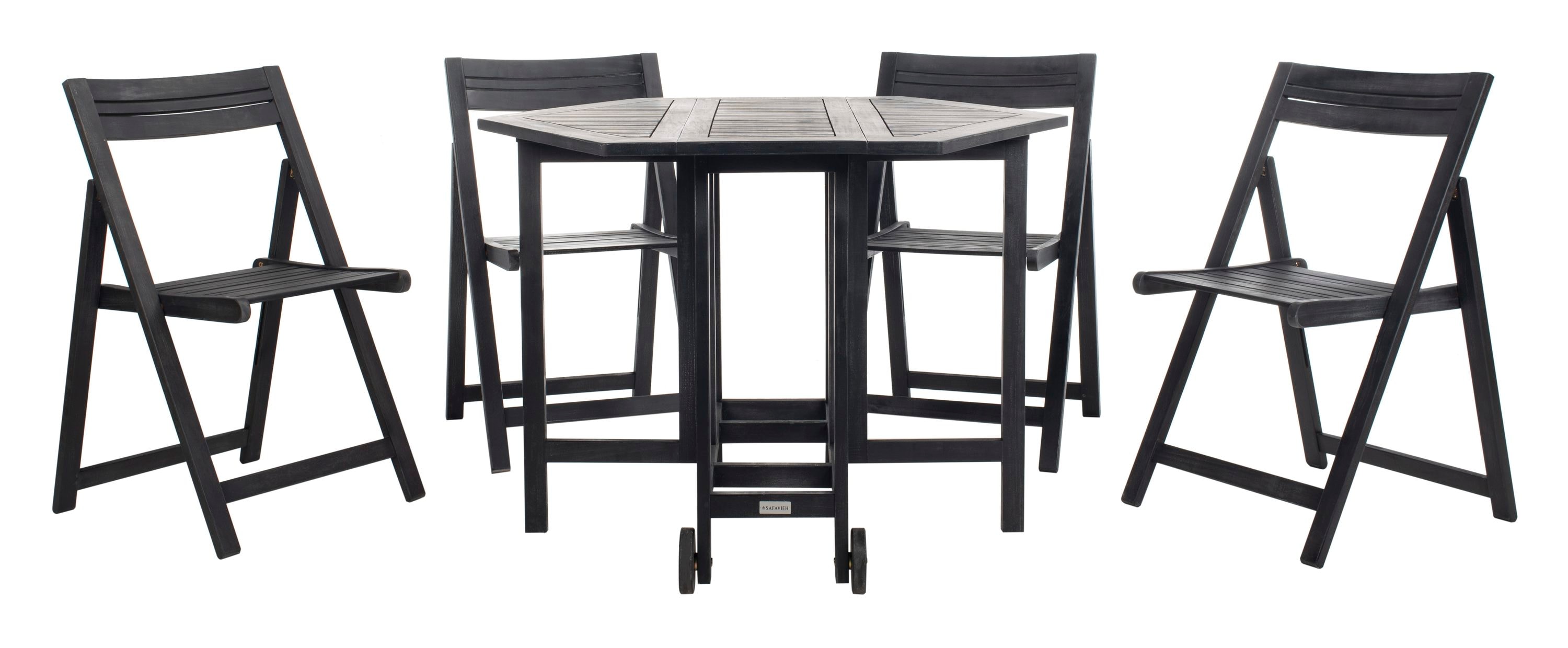 safavieh kerman outdoor modern foldable 5 piece dining set