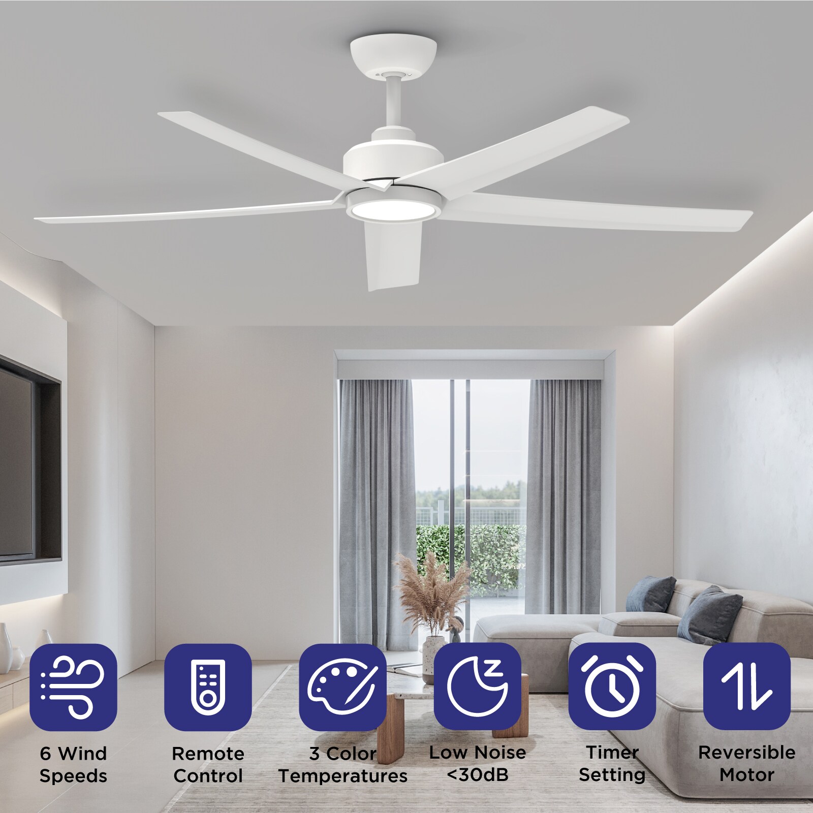 ocioc OC52-WE-5D-W5 Ceiling-Fans - View #2