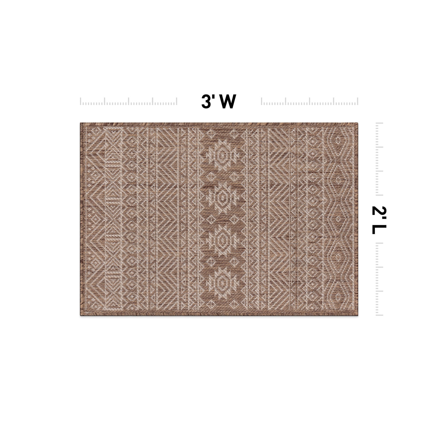 World Rug Gallery 124BROWN2X3 rugs - View #3