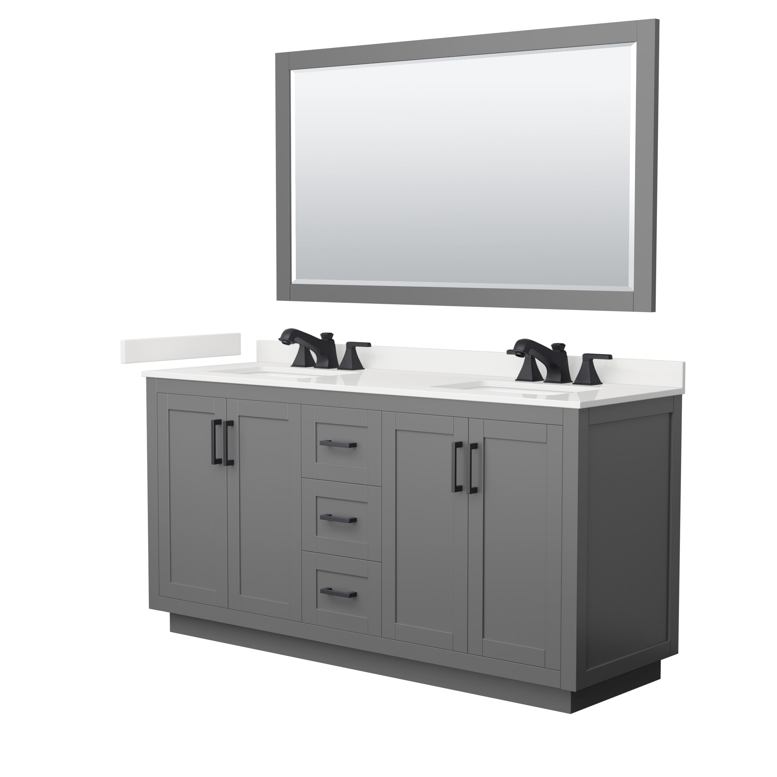 Wyndham Collection WCF292966DGBWQUS3M58 Bath-Vanity-Combo - View #2