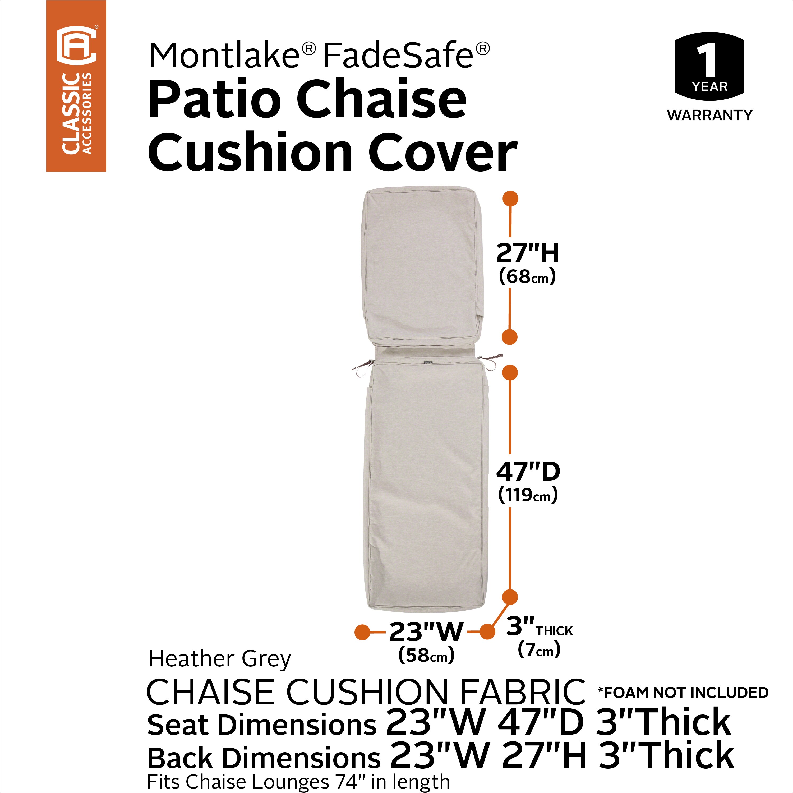 Classic Accessories 60-441-011001-RT Patio-Furniture-Cushions - View #3