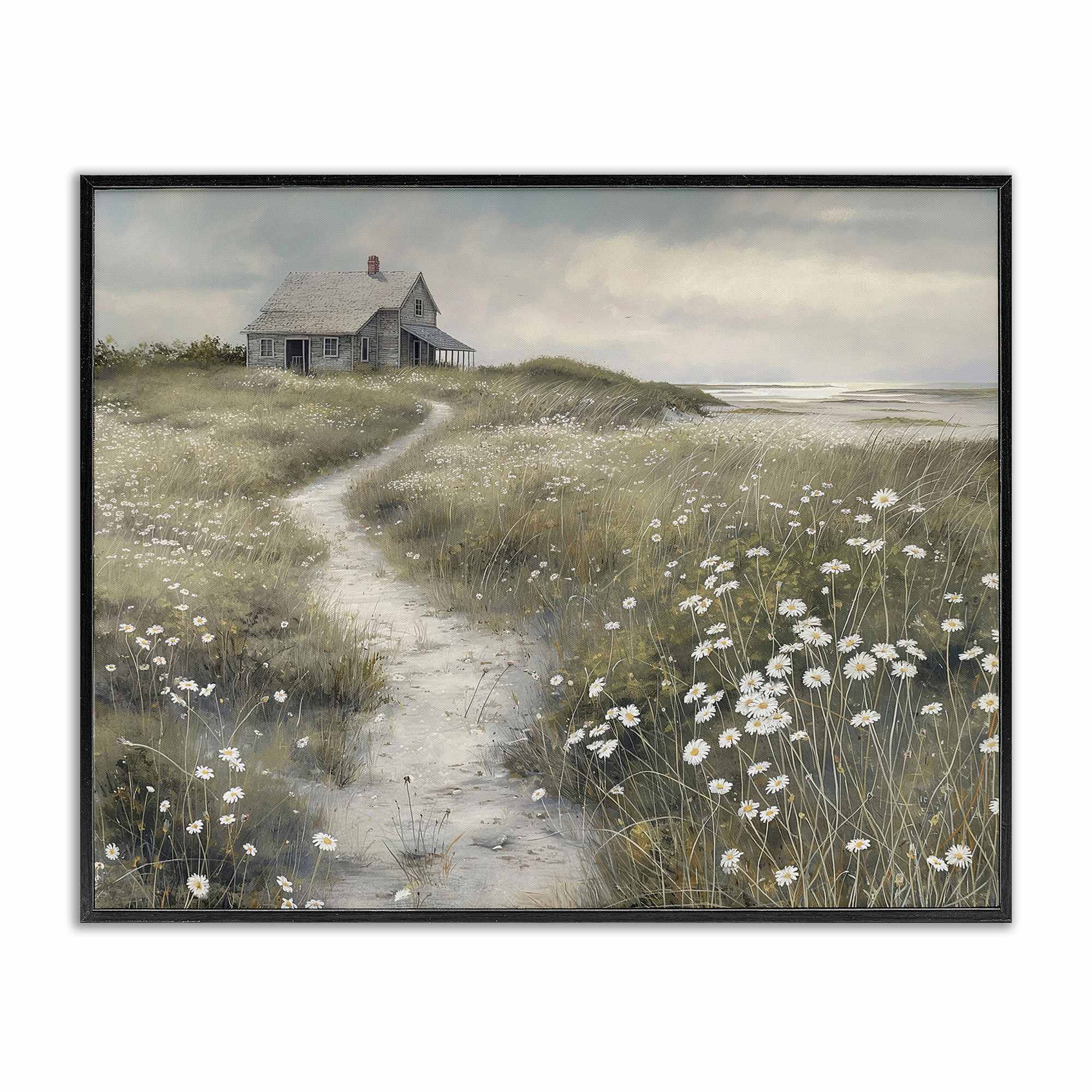 Stupell Industries BT-340-FR-16X20 Path To Coastal Cottage Framed Giclee design by Imagine It Images