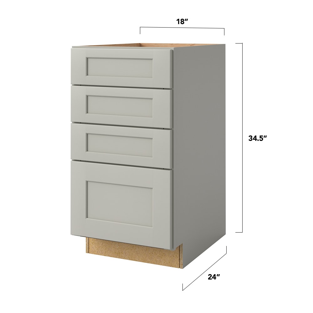 allen + roth Stonewall 18-in W x 34.5-in H x 24-in D Stone Drawer Base ...