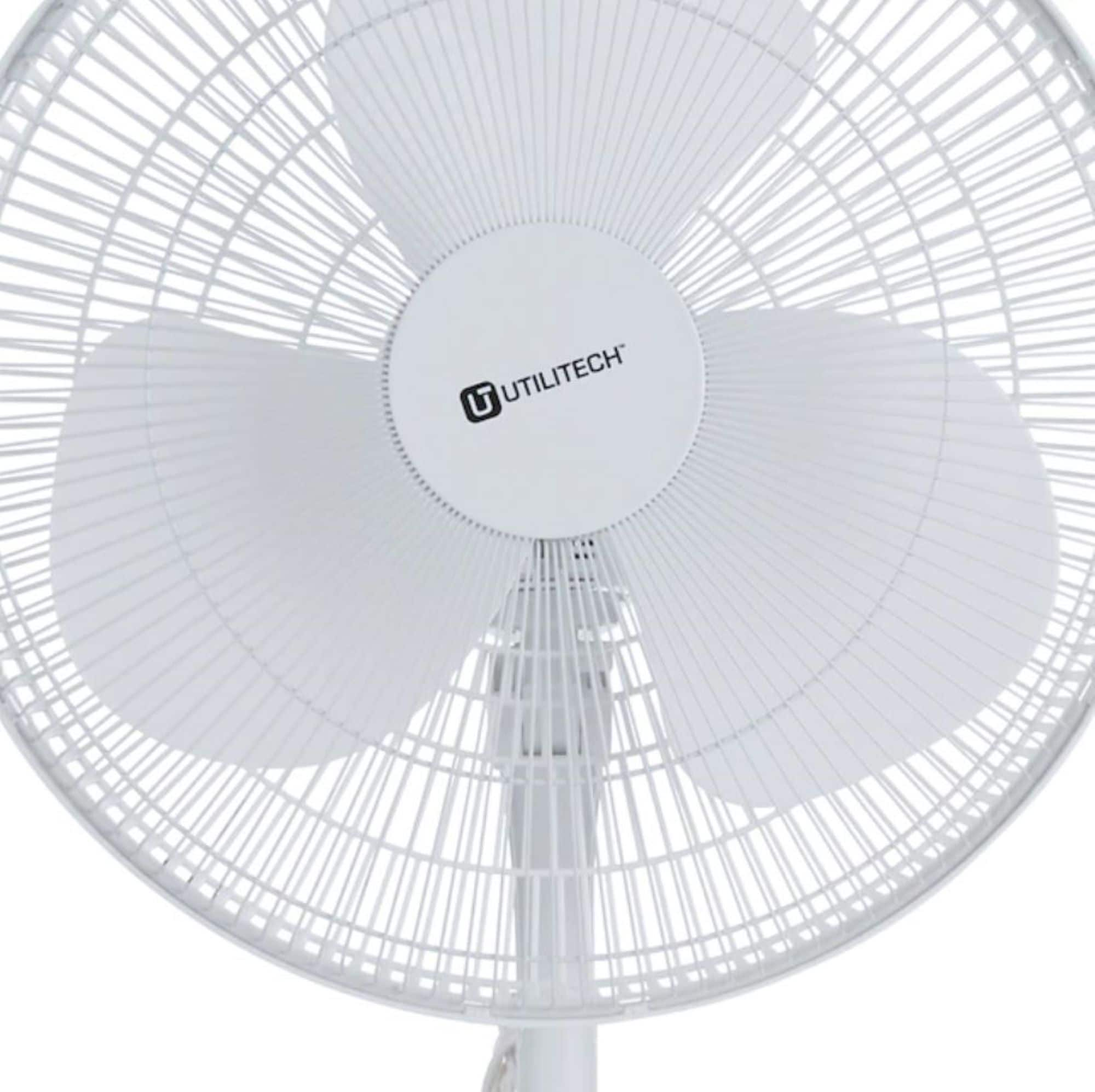 Prem-I-Air 16 Inch (40 cm) Oscillating Pedestal Fan with 3 Speed Settings -  White