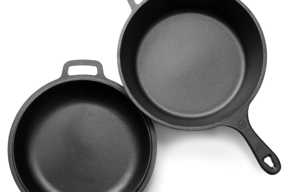 Commercial Chef Pre-seasoned Cast Iron 3-piece Skillet Set,8 Inch