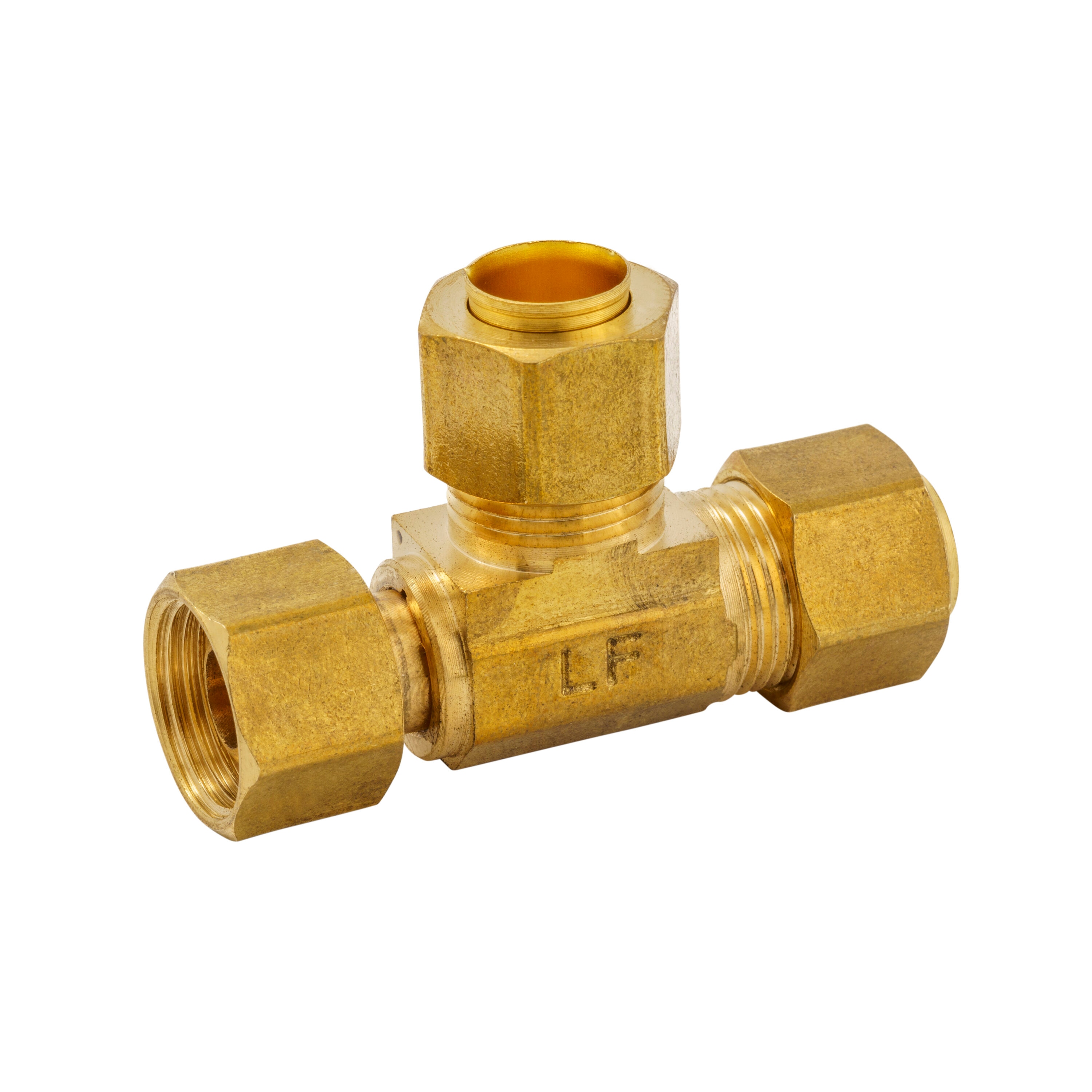 Proline Series 3/8-in x 3/8-in Compression Tee Fitting in the Brass  Fittings department at