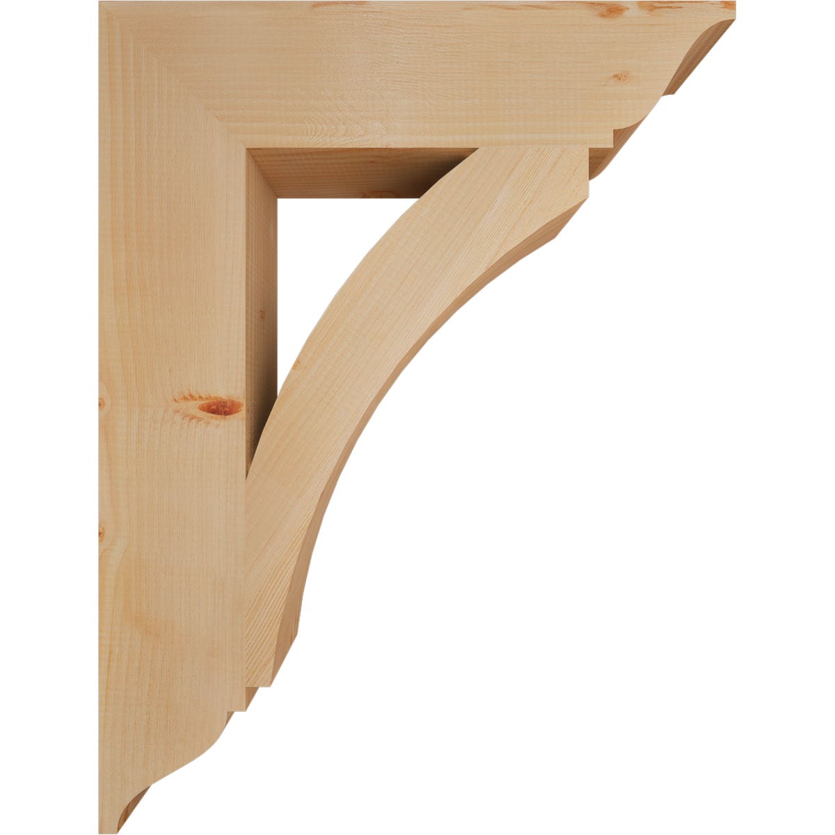 Ekena Millwork BKT06X26X34THR01SDF Exterior-Brackets-Braces - View #3