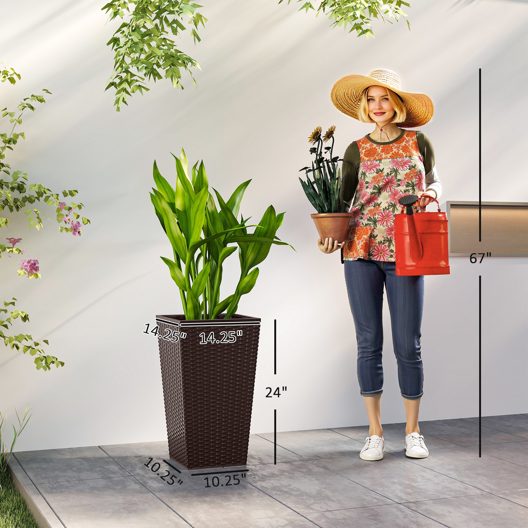 Outsunny 845-719BN Planter-Window-Box - View #3