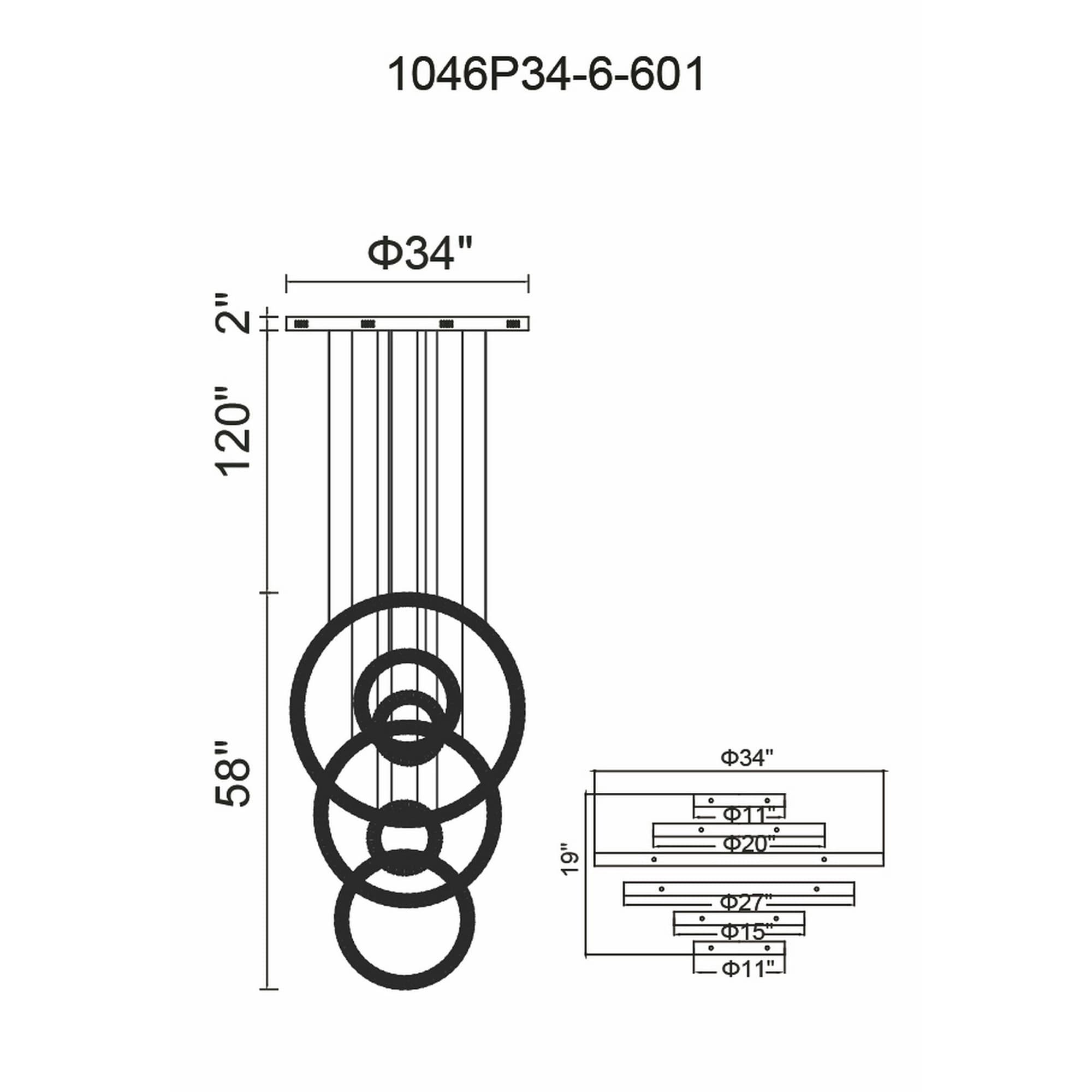 CWI Lighting 1046P34-6-601 b090015 - View #9