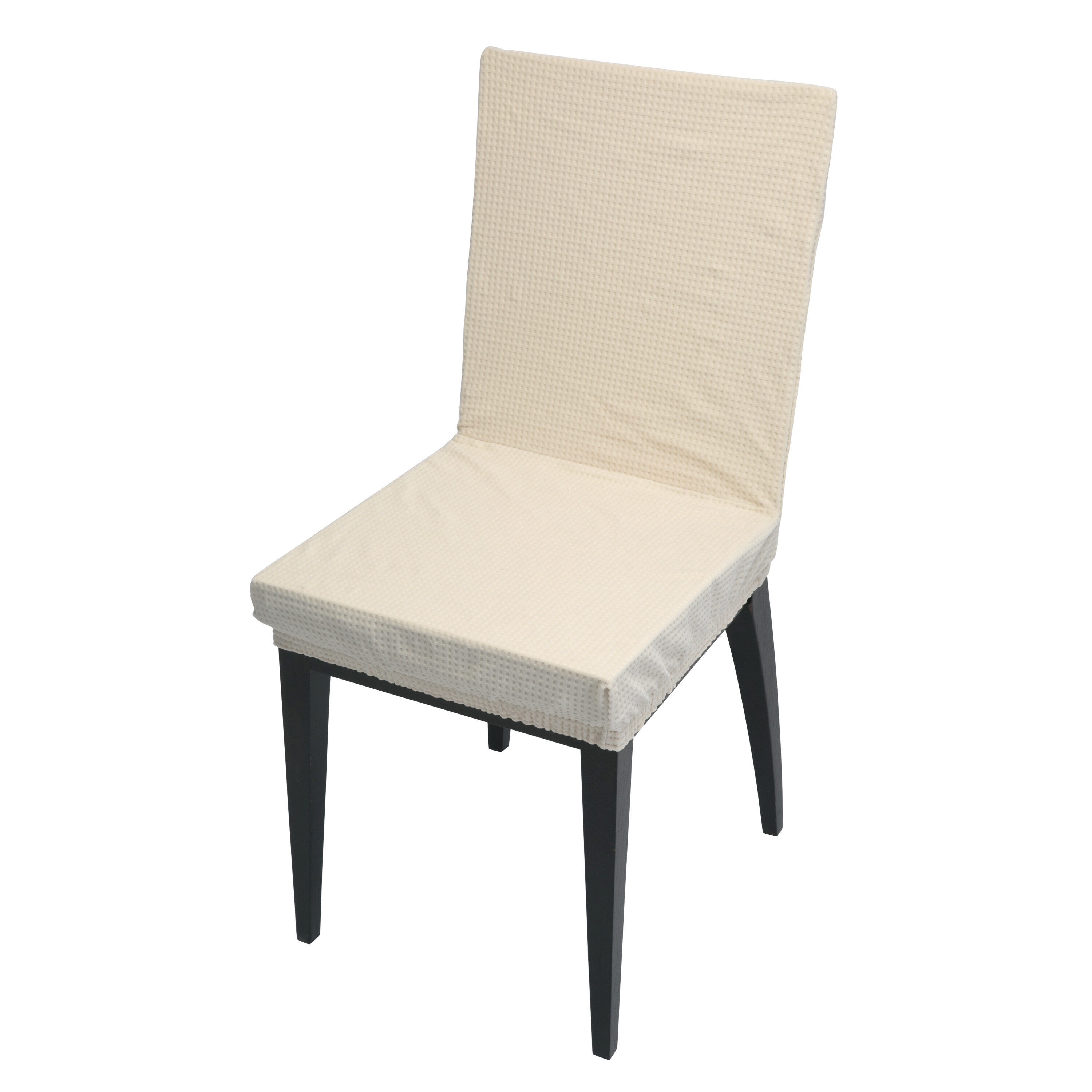 Home Details 1693-IVORY Ivory Matelasse Dining chair Slipcover 15.75-Inches W x 0.5-Inches H x 41.73-Inches D