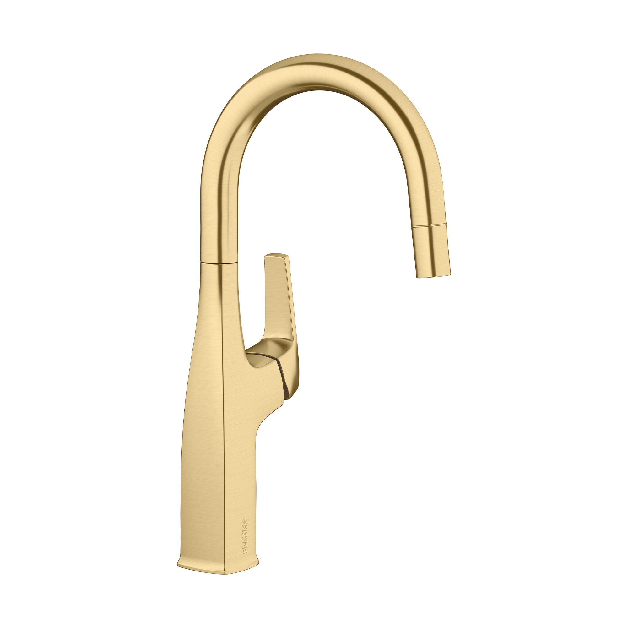 BLANCO 442986 Rivana Satin Gold Single Handle Deck-mount Bar and Prep Kitchen Faucet