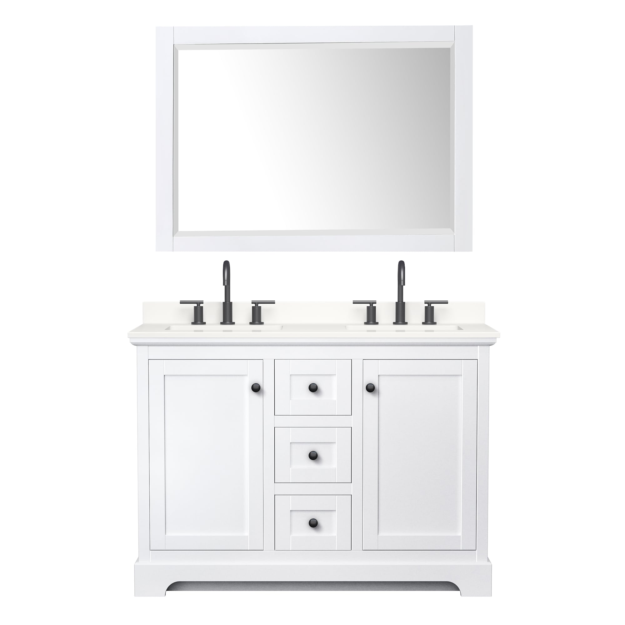 Wyndham Collection WCV232348DWBWQUS3M46 Bath-Vanity-Combo - View #2