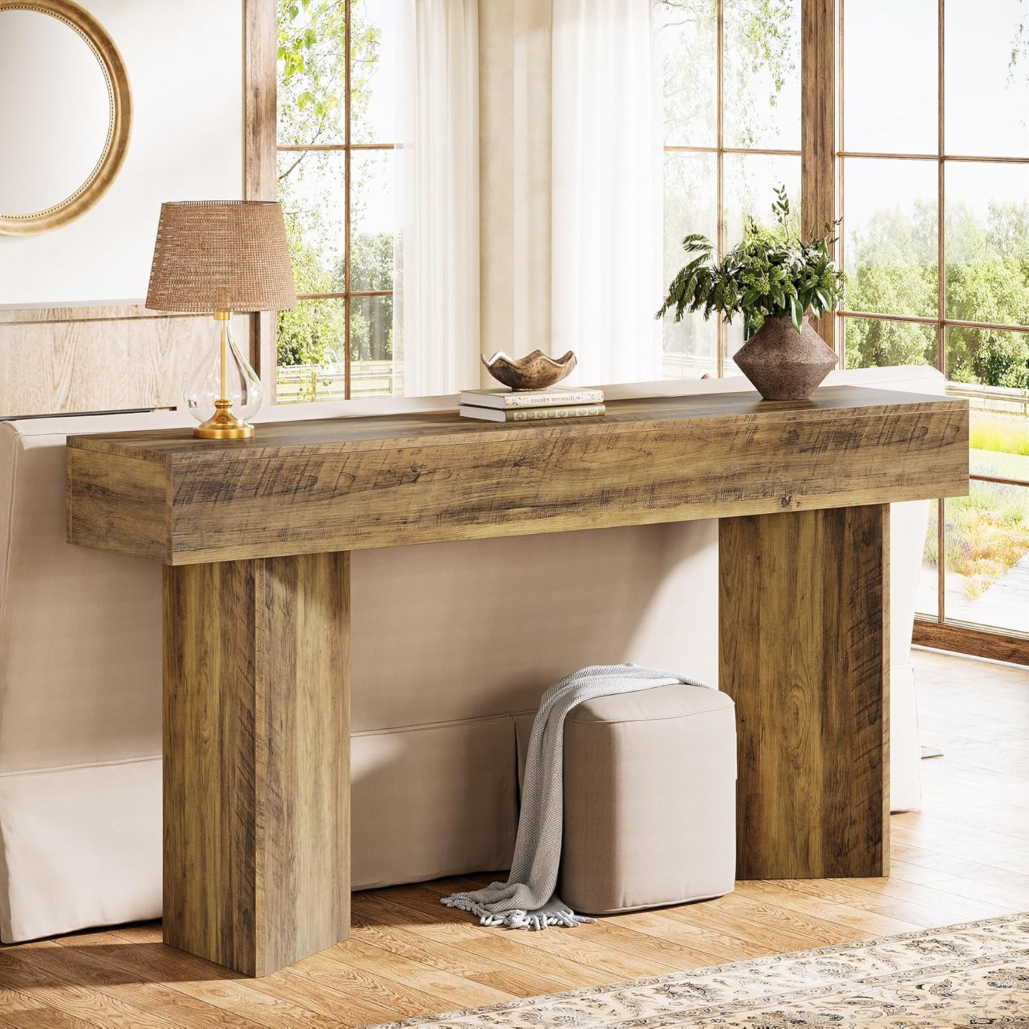 Tribesigns 63 inches Entryway Console Table Narrow Long Sofa Table ...