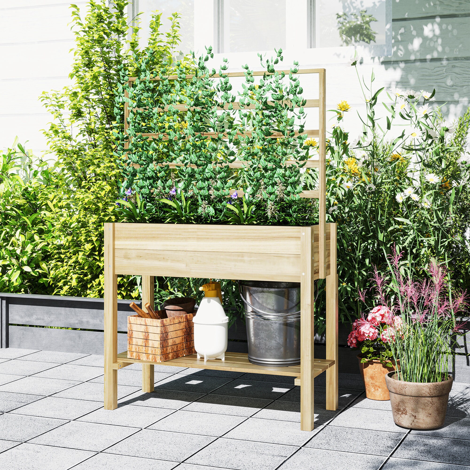 Outsunny 84H-213V00ND Raised-Planter-Boxes - View #9