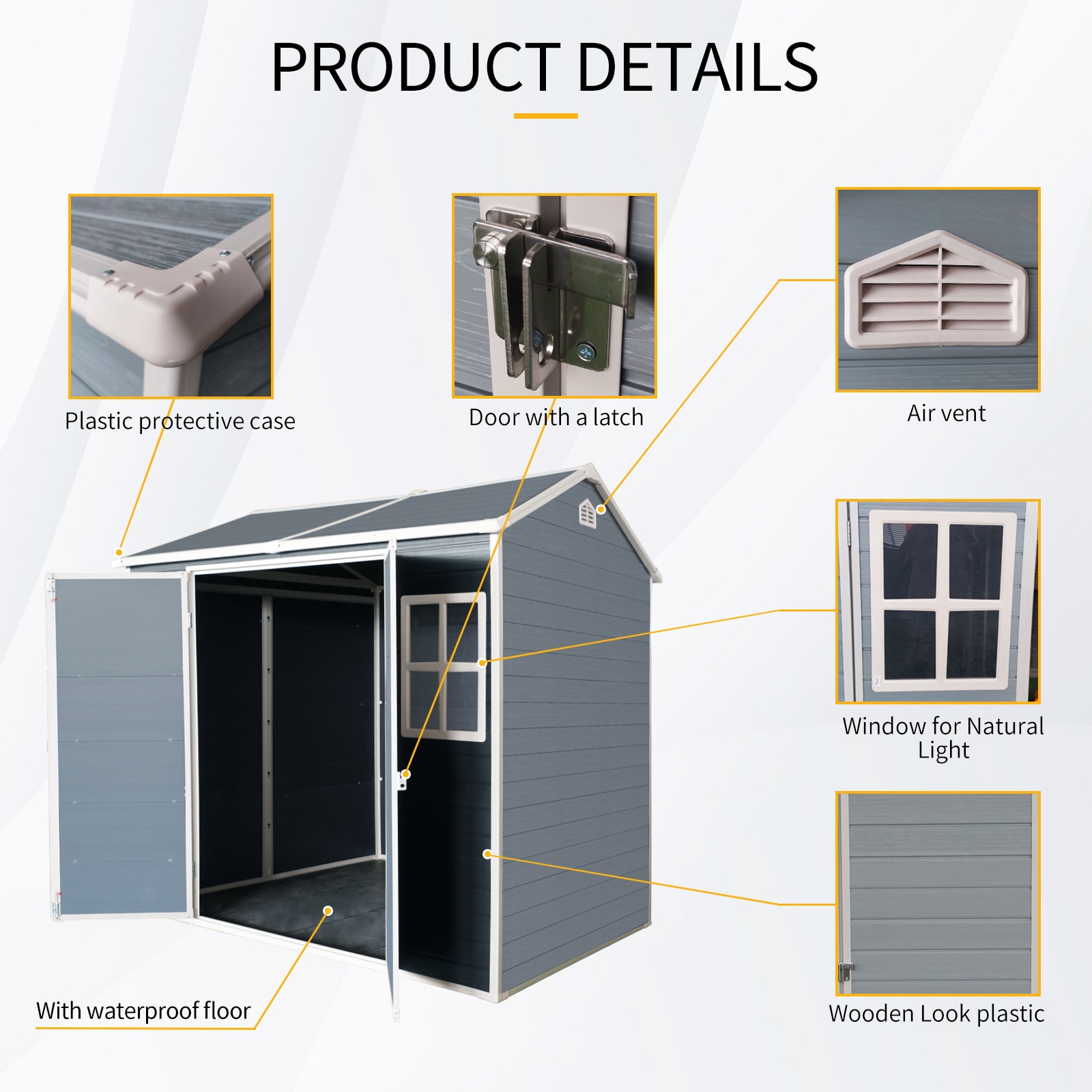 Mondawe MD-TP16AAE Vinyl-Resin-Storage-Buildings - View #6