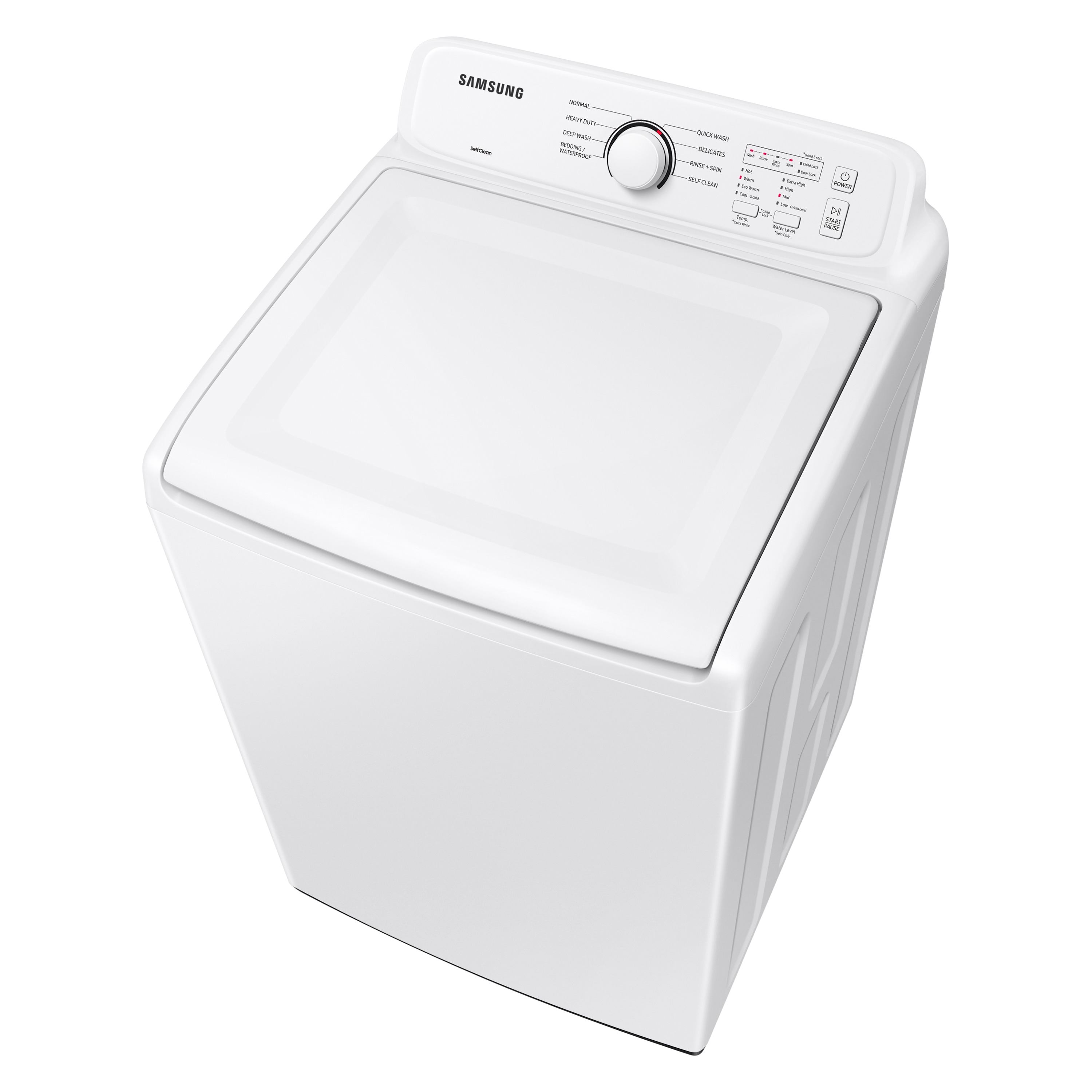 F4123 Samsung Smart High Efficiency Top Load White Washer