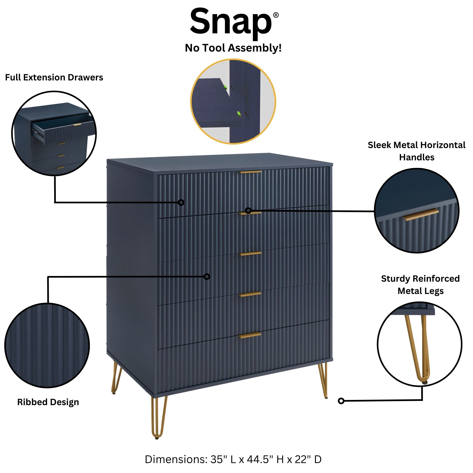 Manhattan Comfort 2-DB03-MB dressers - View #5