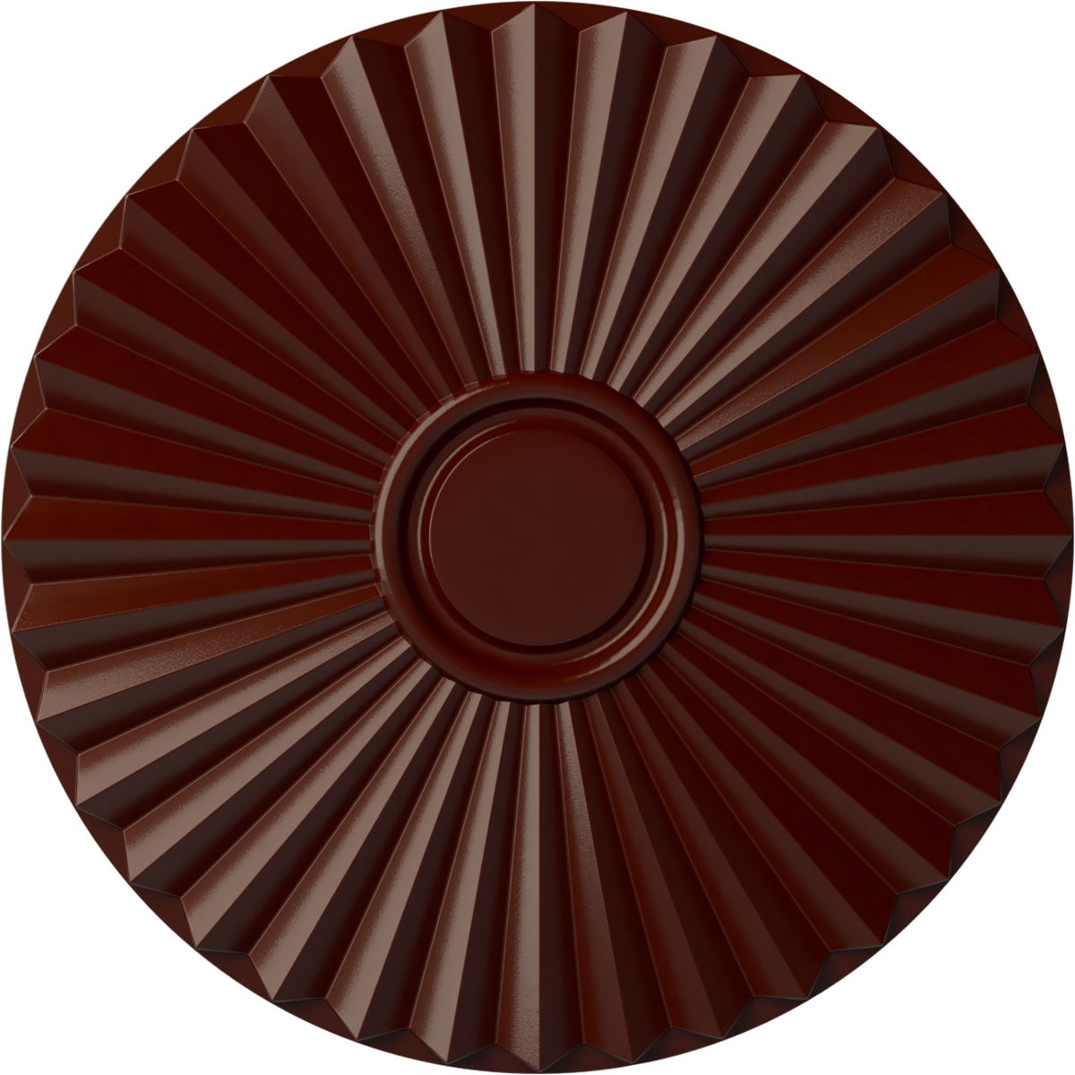Ekena Millwork CM20SHBMF Shakuras 19.75-in W x 19.75-in L Brushed Mahogany Polyurethane Ceiling Medallion