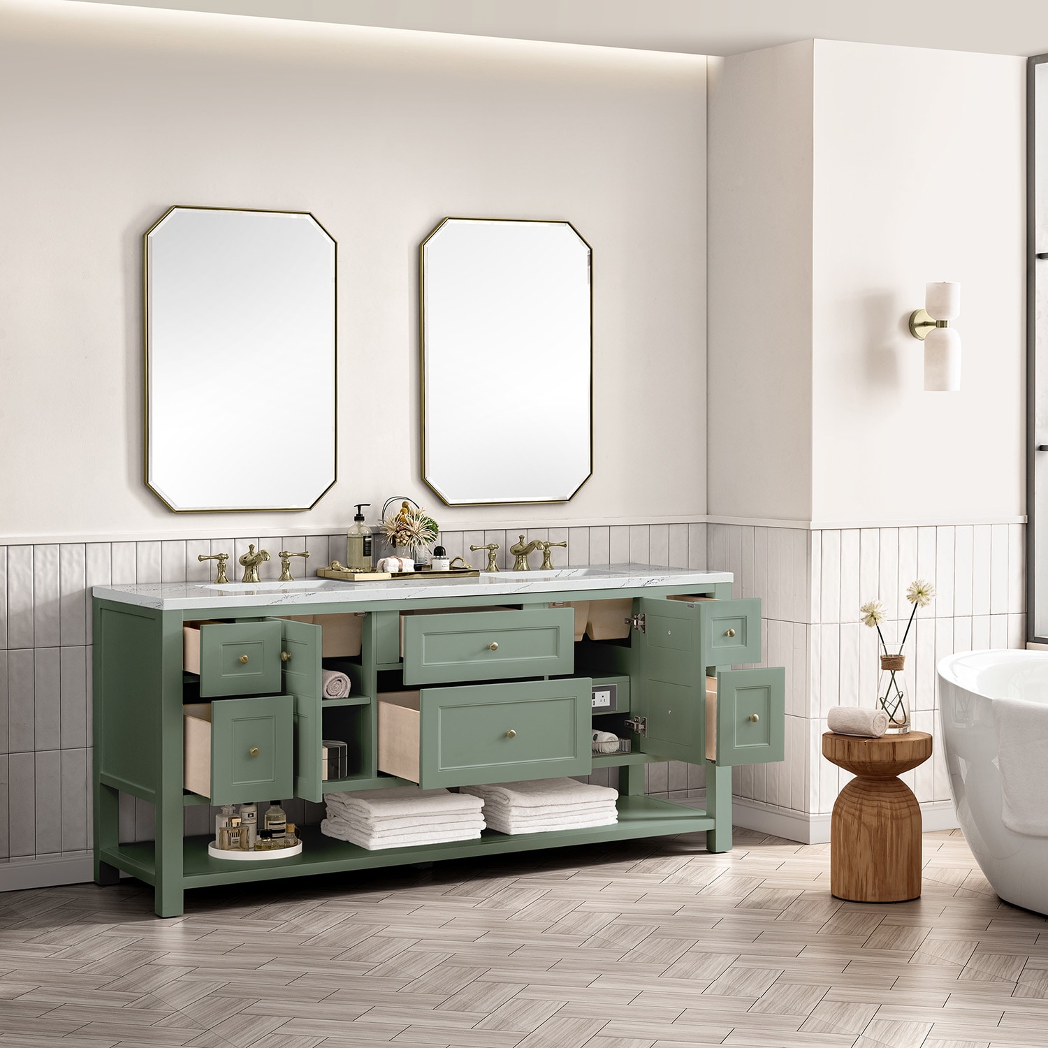 James Martin Vanities 330-V72-SC-3ENC Bath-Vanity-Combo - View #4