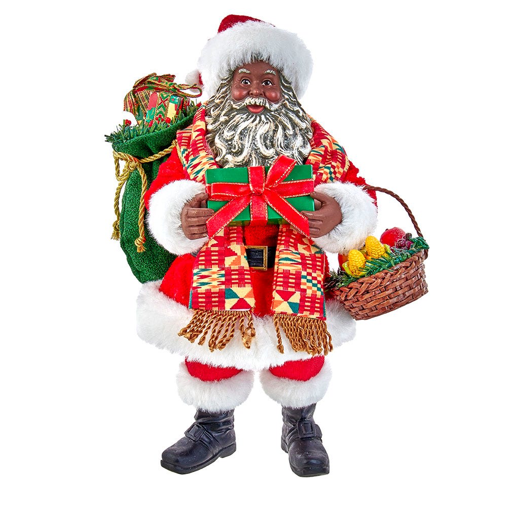 12-Inch Fabriche Kwanzaa Santa