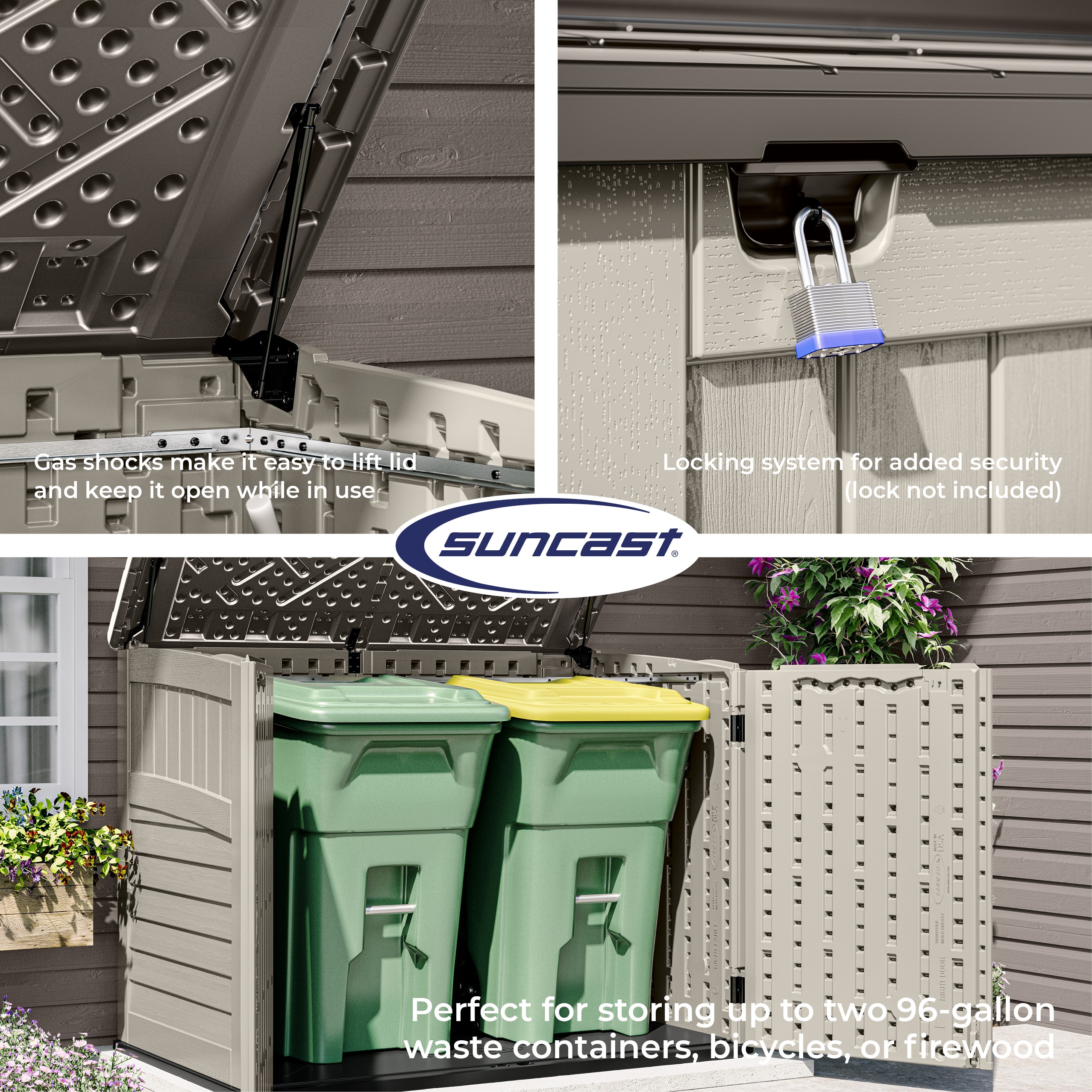 Suncast BMS4720 Vinyl-Resin-Storage-Buildings - View #9