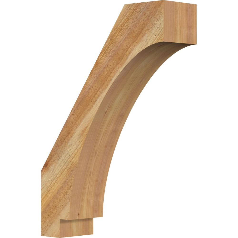 Ekena Millwork BRC06X20X28IMP00RWR 6-in x 20-in x 28-in Western Red Cedar Unfinished Wood Imperial Rough Sawn Knee Brace