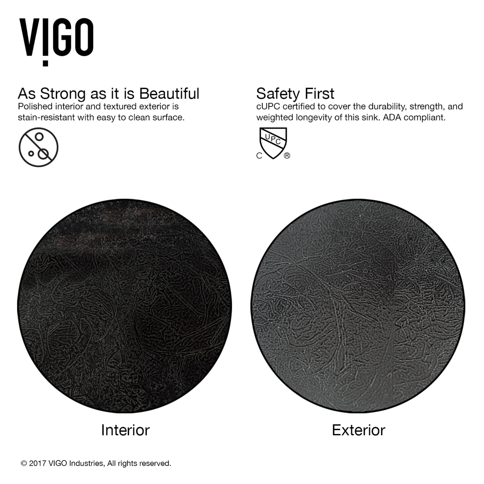 VIGO VGT1701 Bath-Sink - View #4