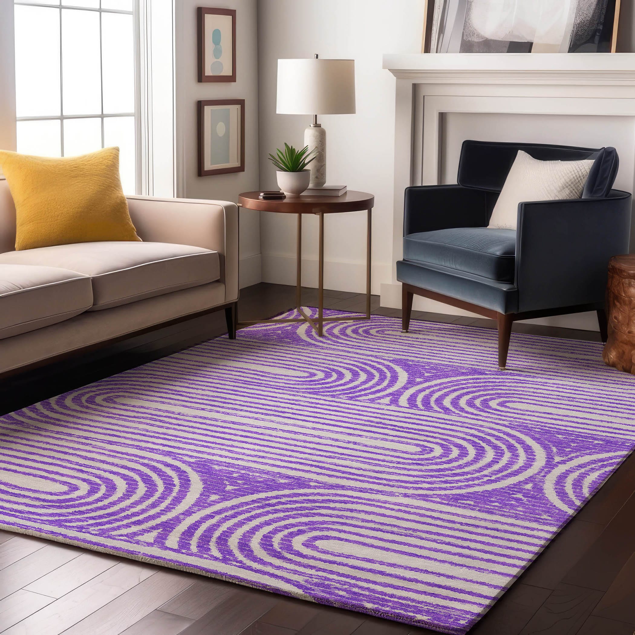 Addison Rugs AMF571RD30X46 Mayfield AMF571RD 2 x 3 (ft) Loomed Polyester Red Rectangular Indoor Geometric Machine washable Area rug