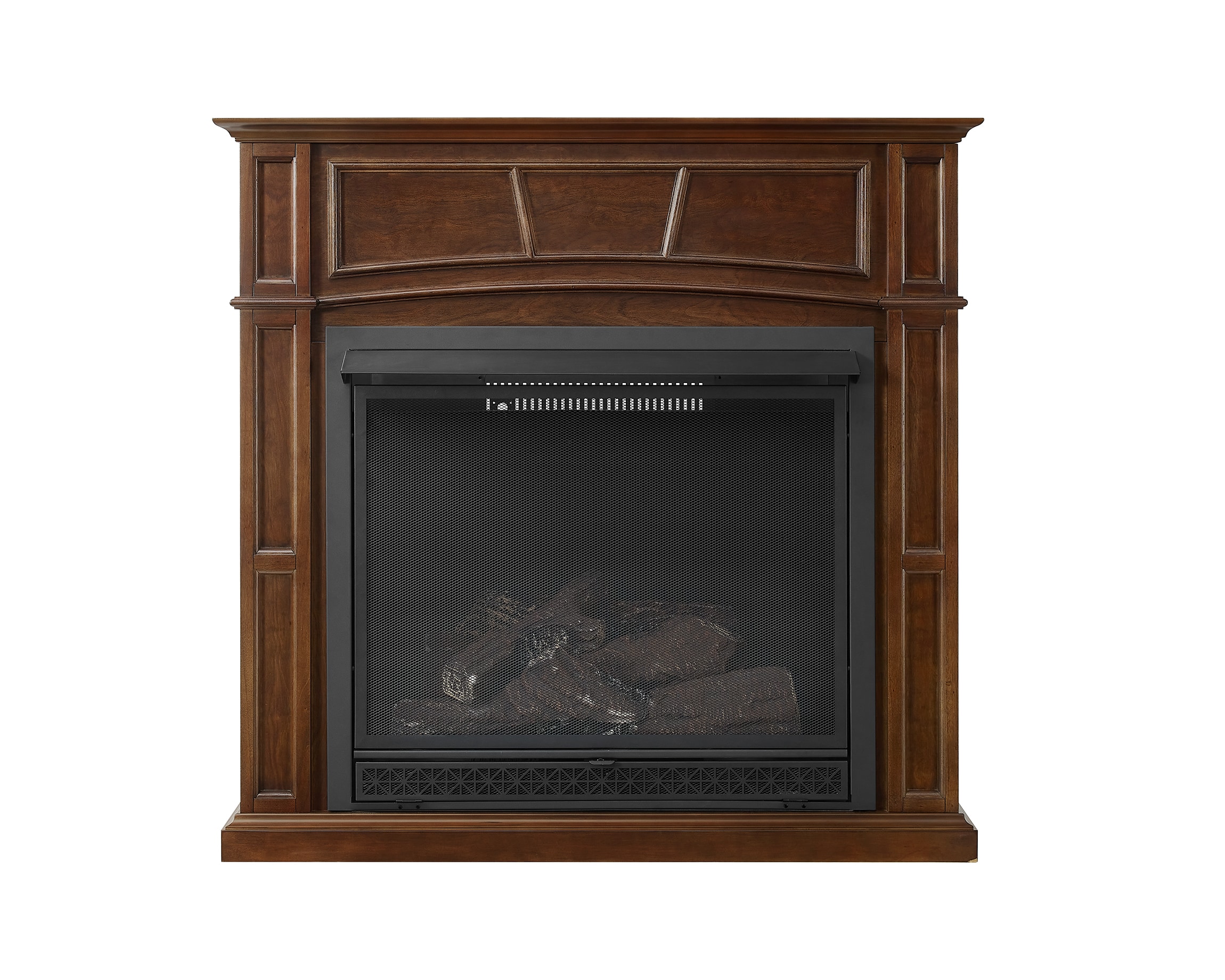 Pleasant Hearth VFF3-33PHDX 17.87-Inches Walnut Ventless Liquid Propane and Natural Gas Fireplace